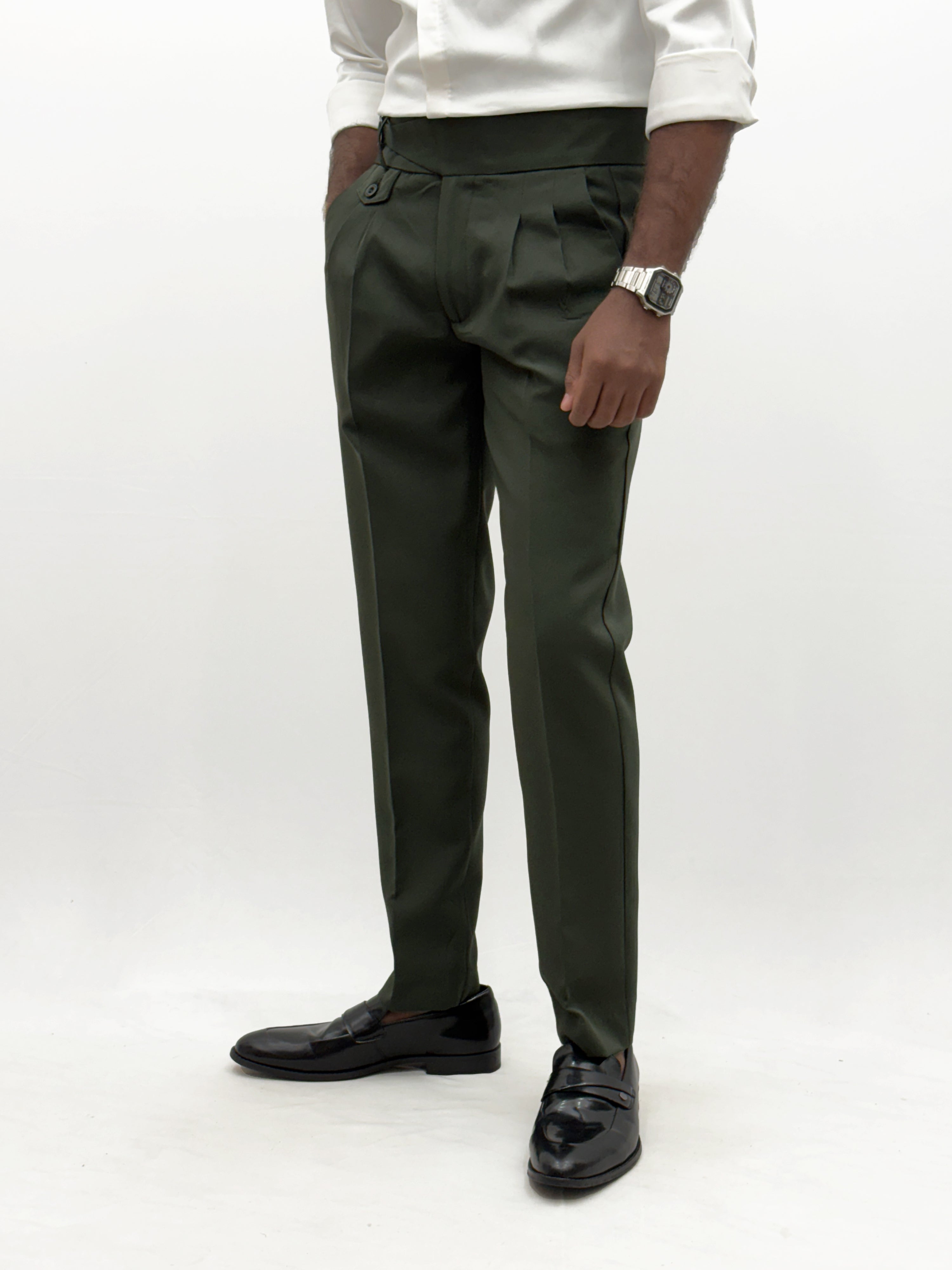 Dark Green Gurkha Pant