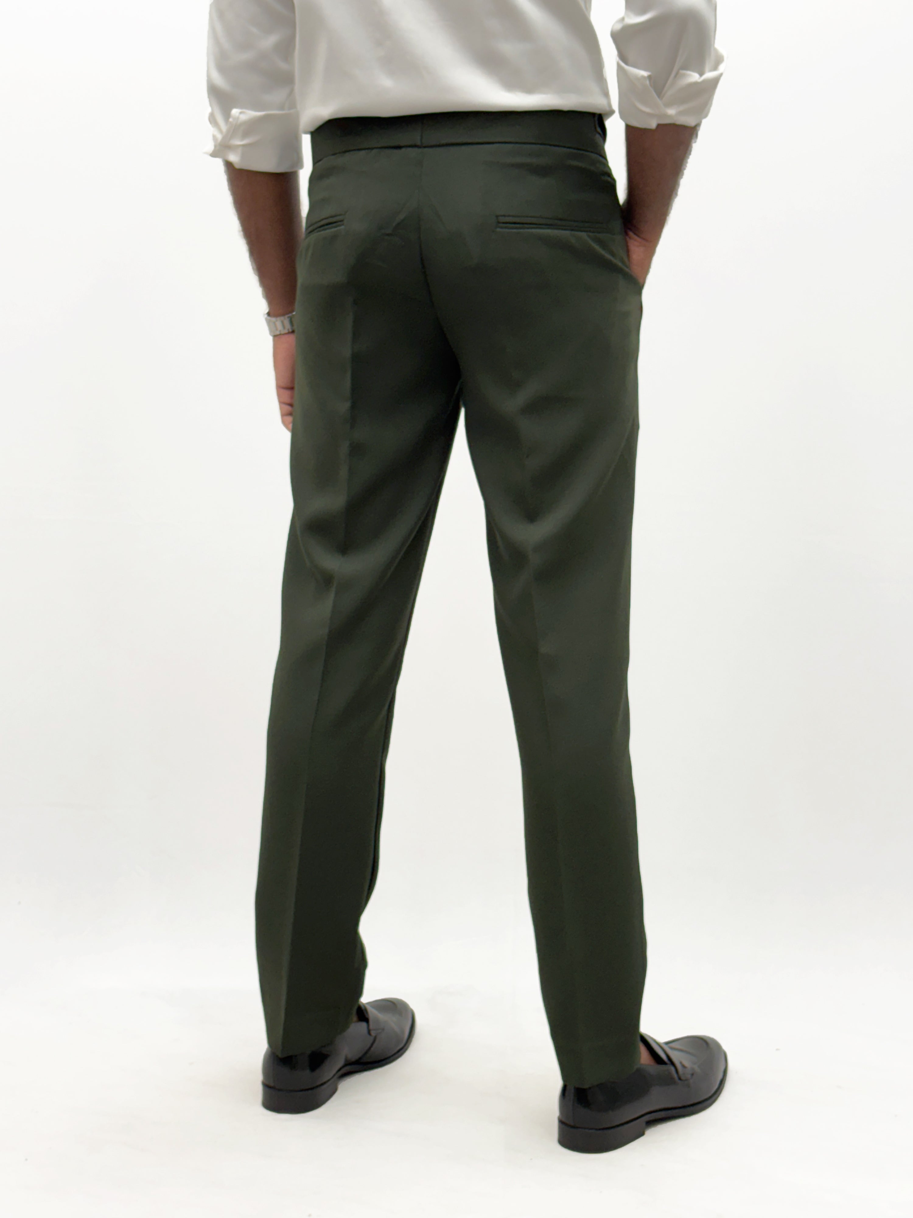 Dark Green Gurkha Pant