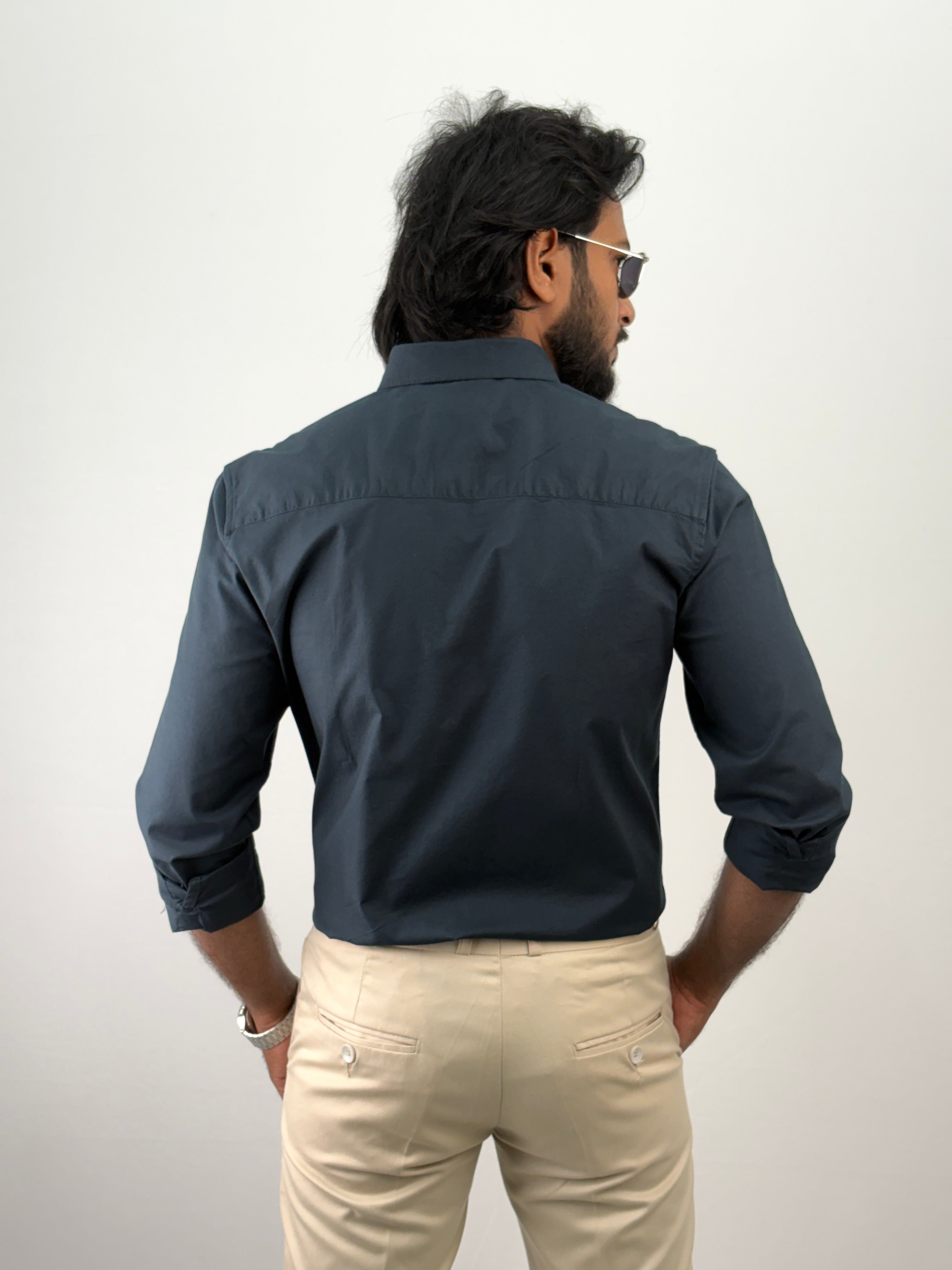 Peacock Plain Oxford Shirt 4