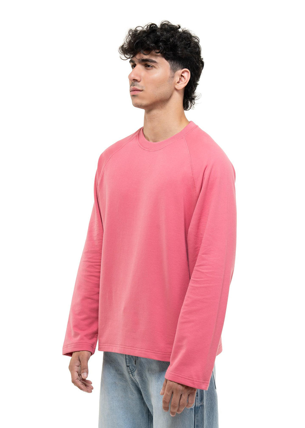 Peach Cropped Raglan Tee