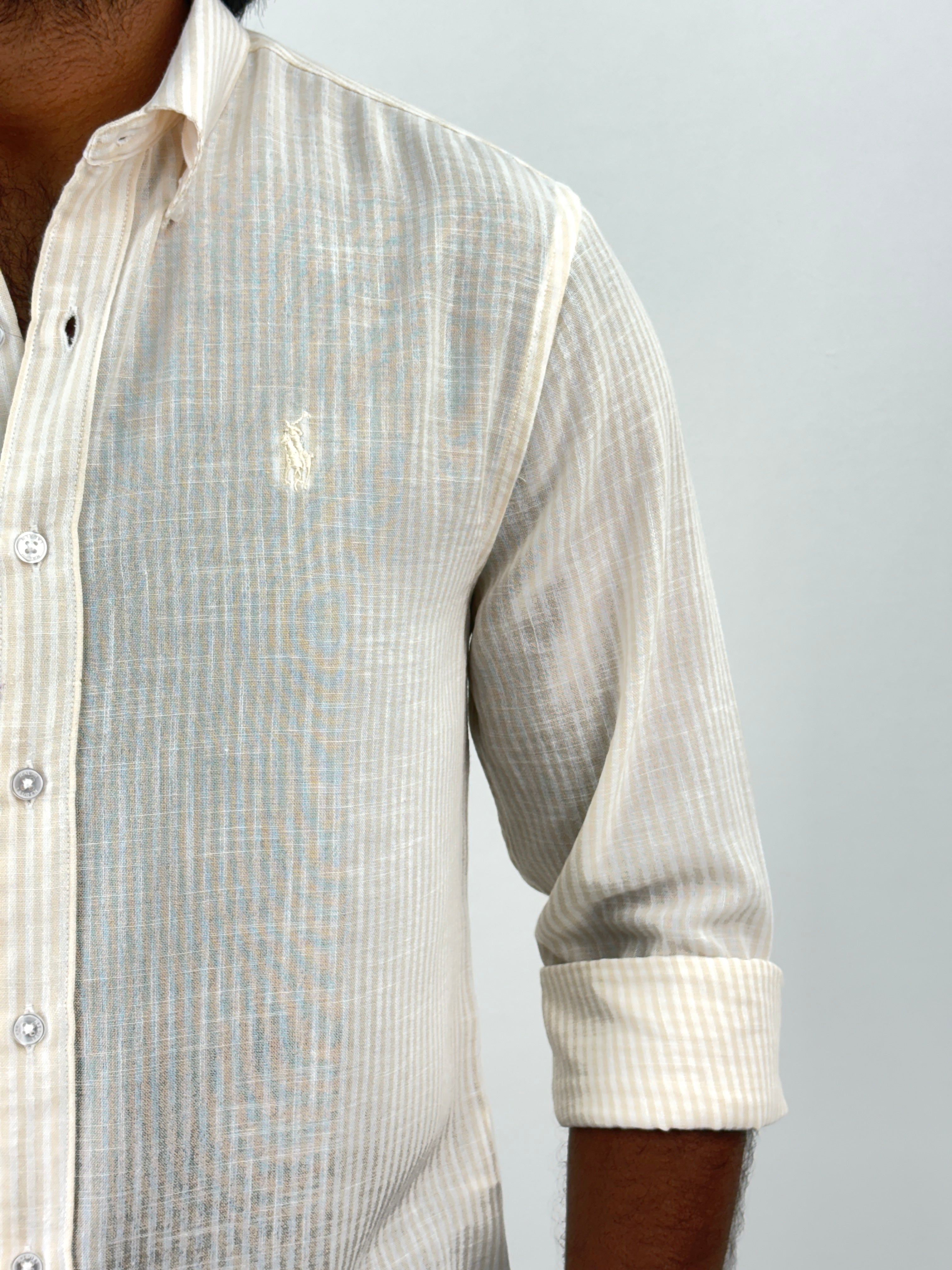 Sandal Linen Stripe Shirt