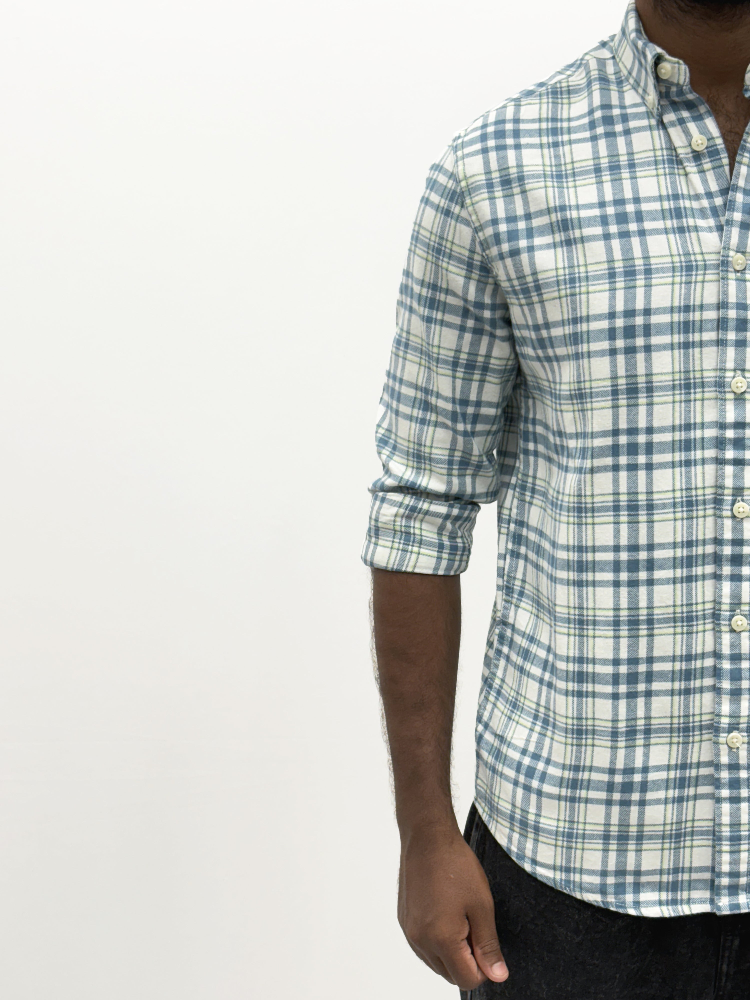Aqua Flannel Shirt