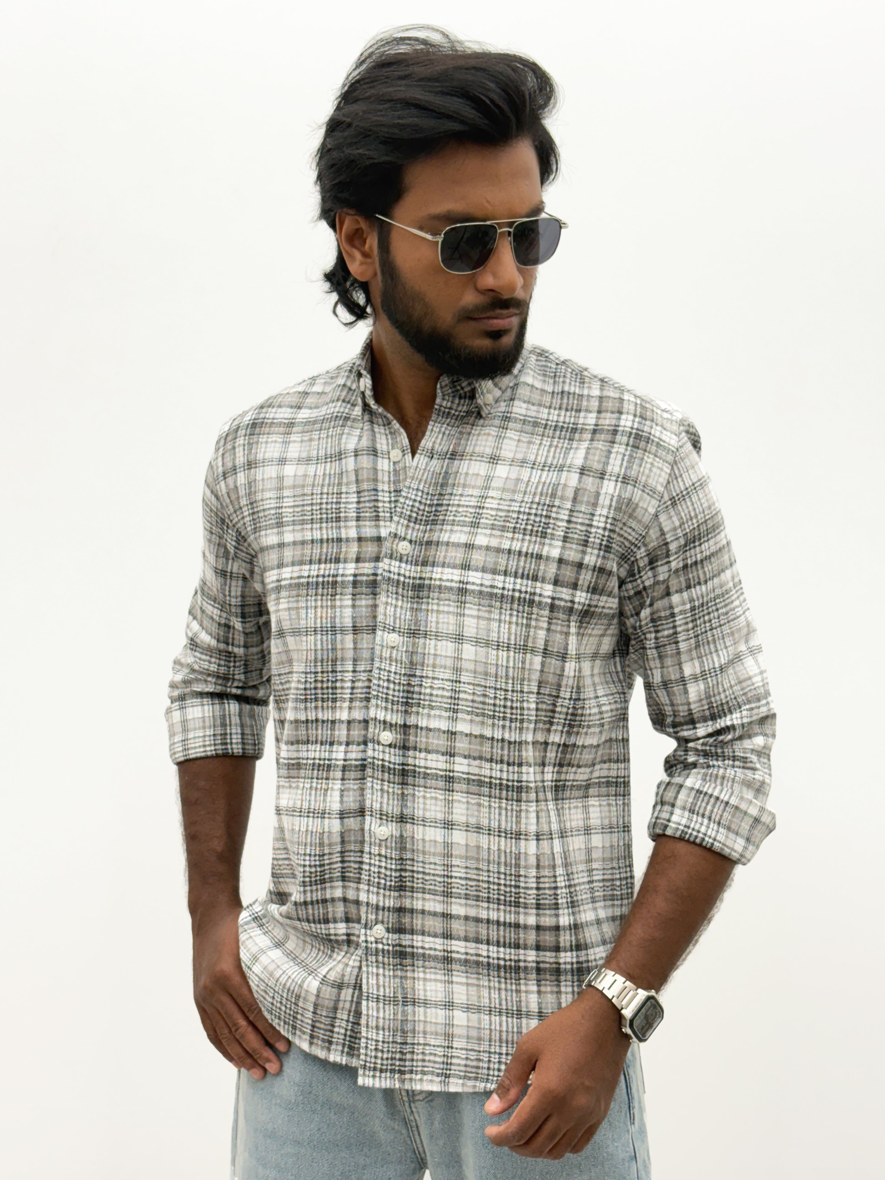 White Flannel Shirt