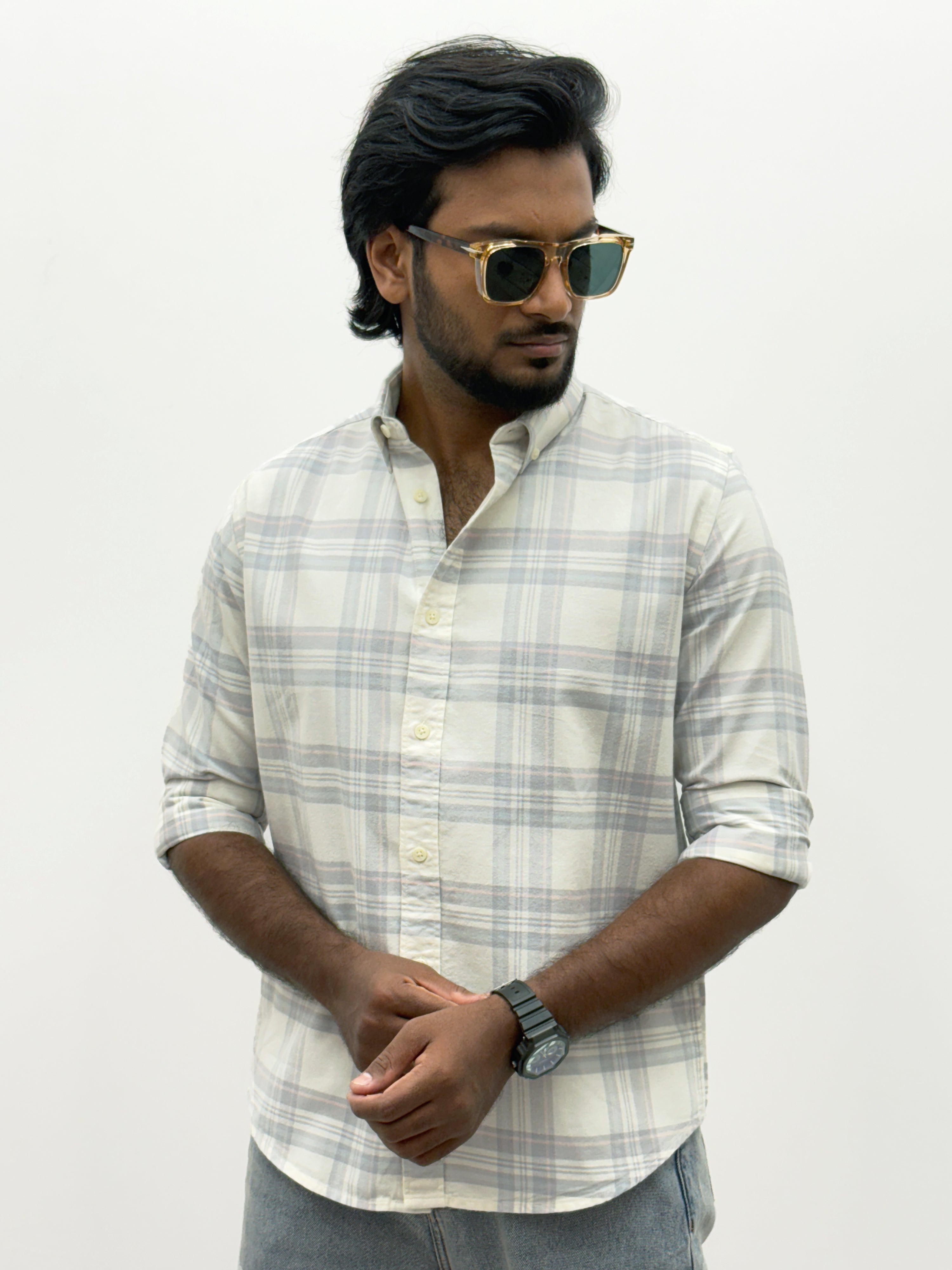 White Flannel Shirt