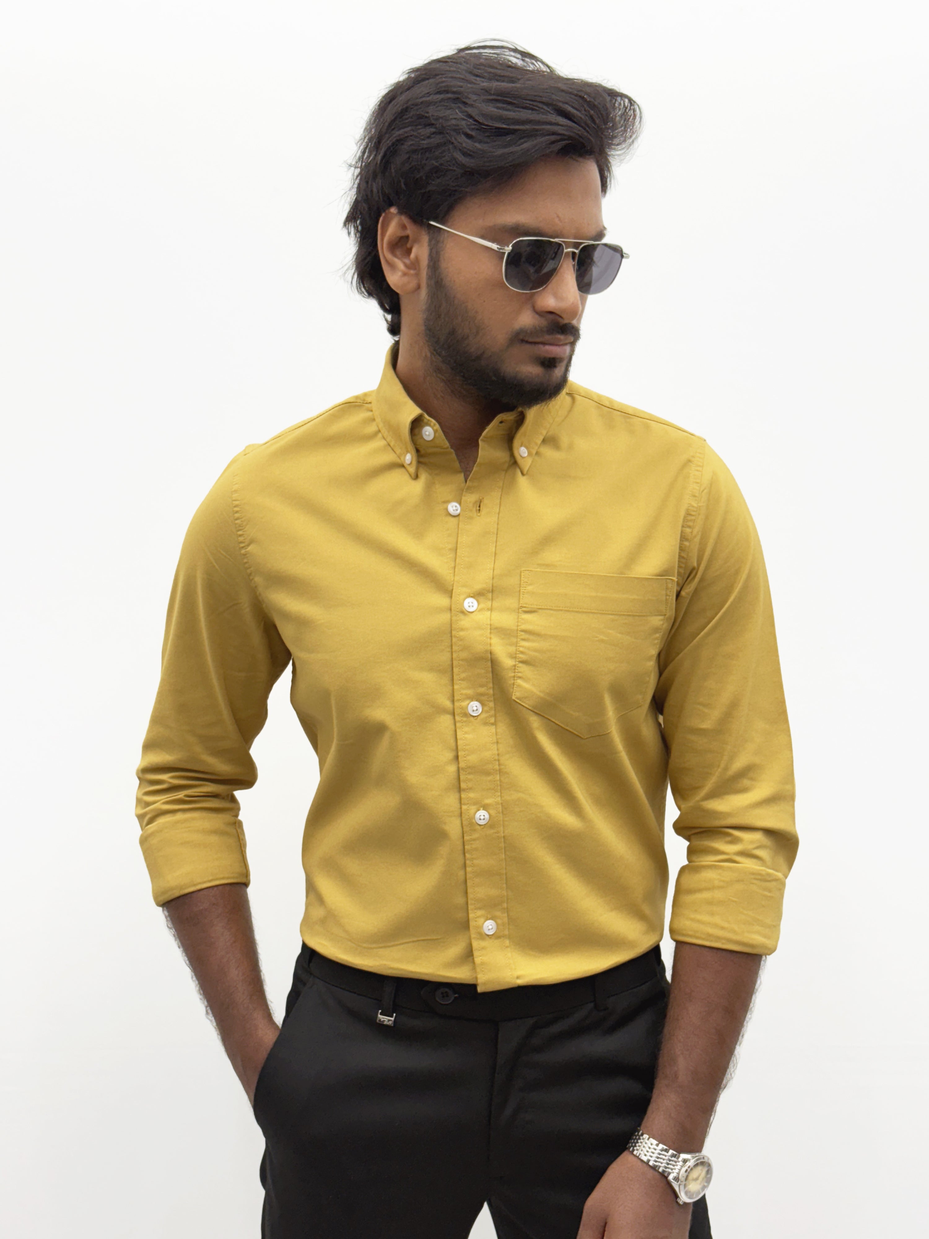 Yellow BackPrint Oversize T-Shirt