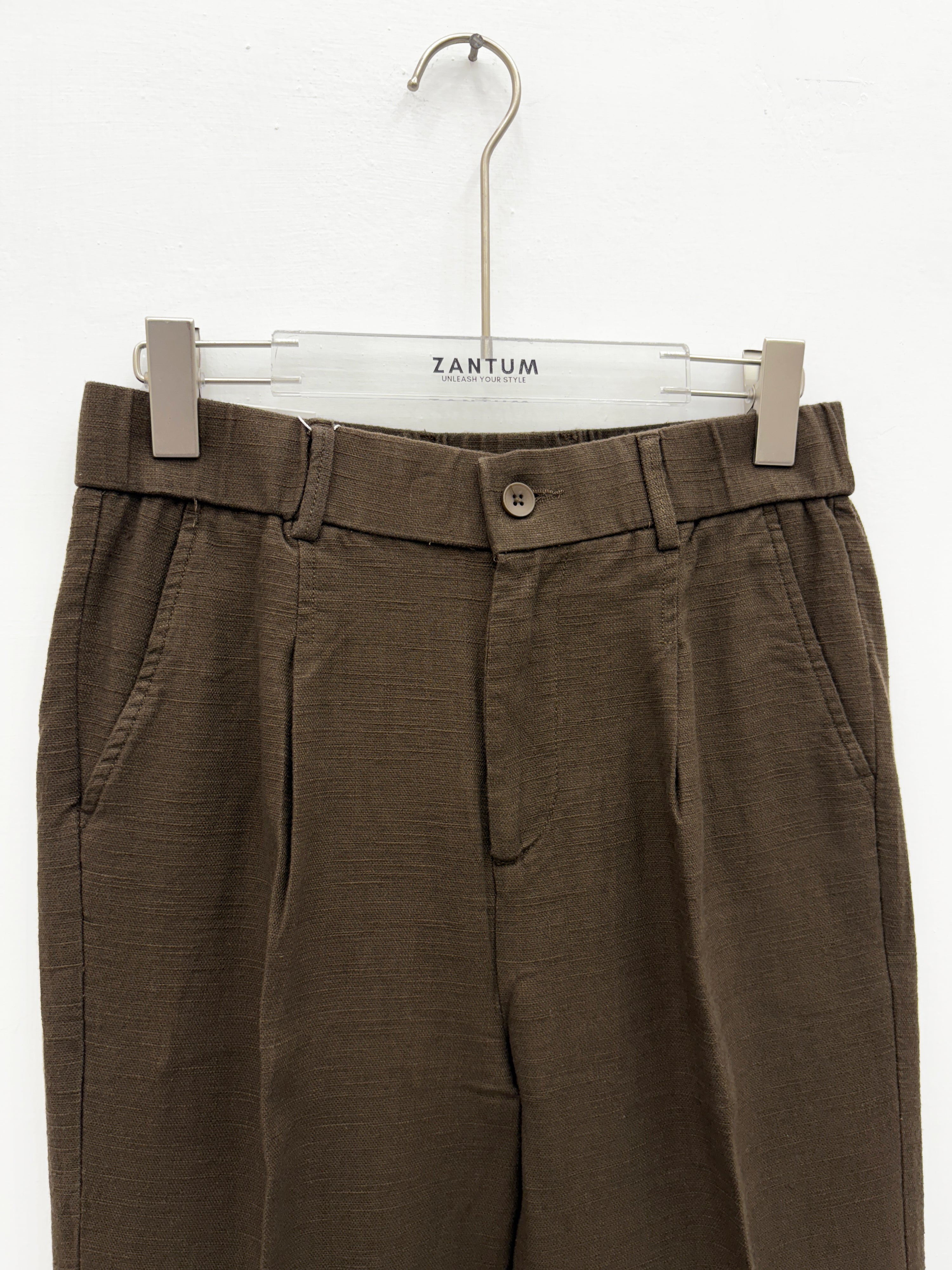 Brown Linen Pant