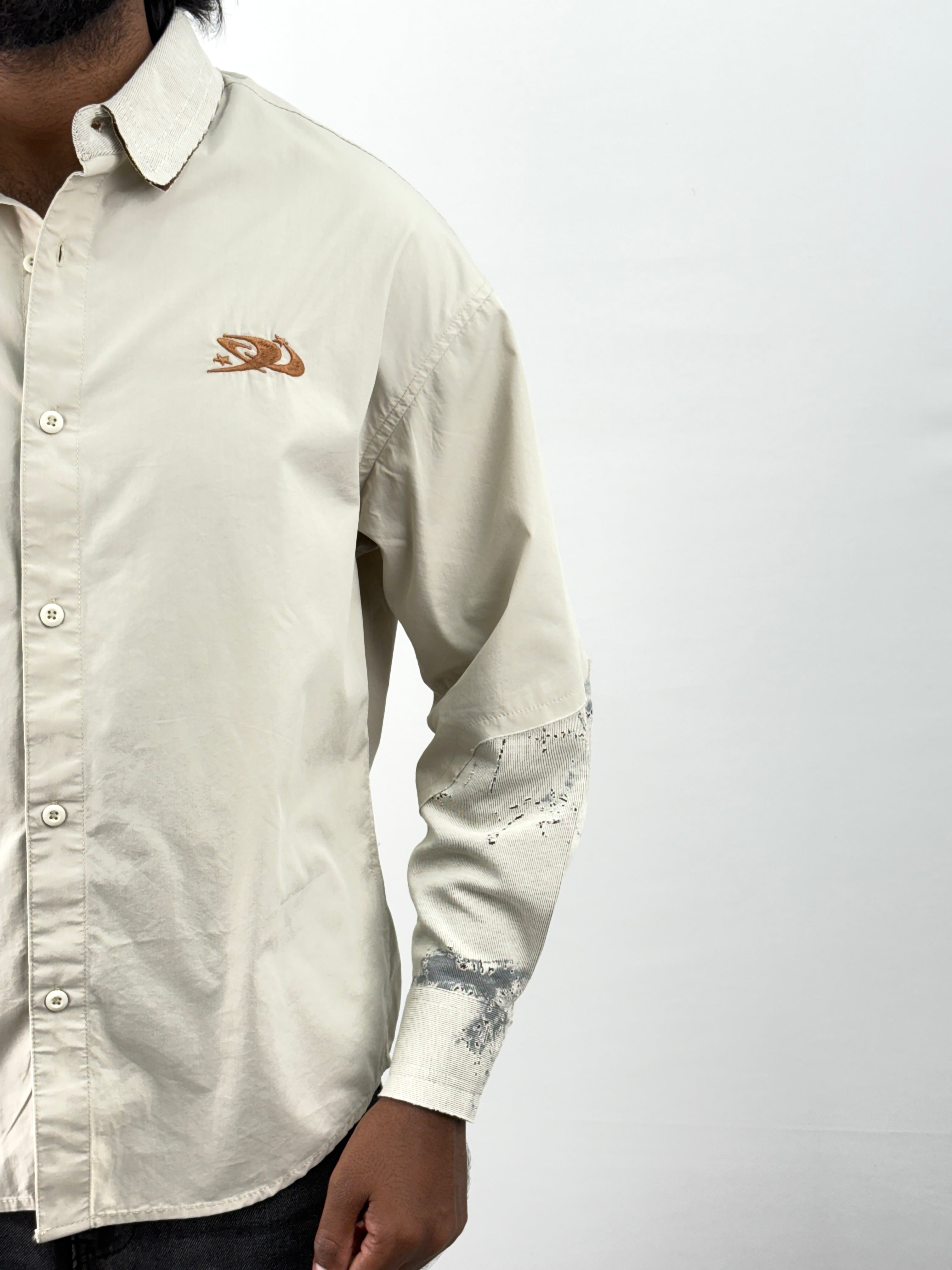 Beige Oversized Shirt