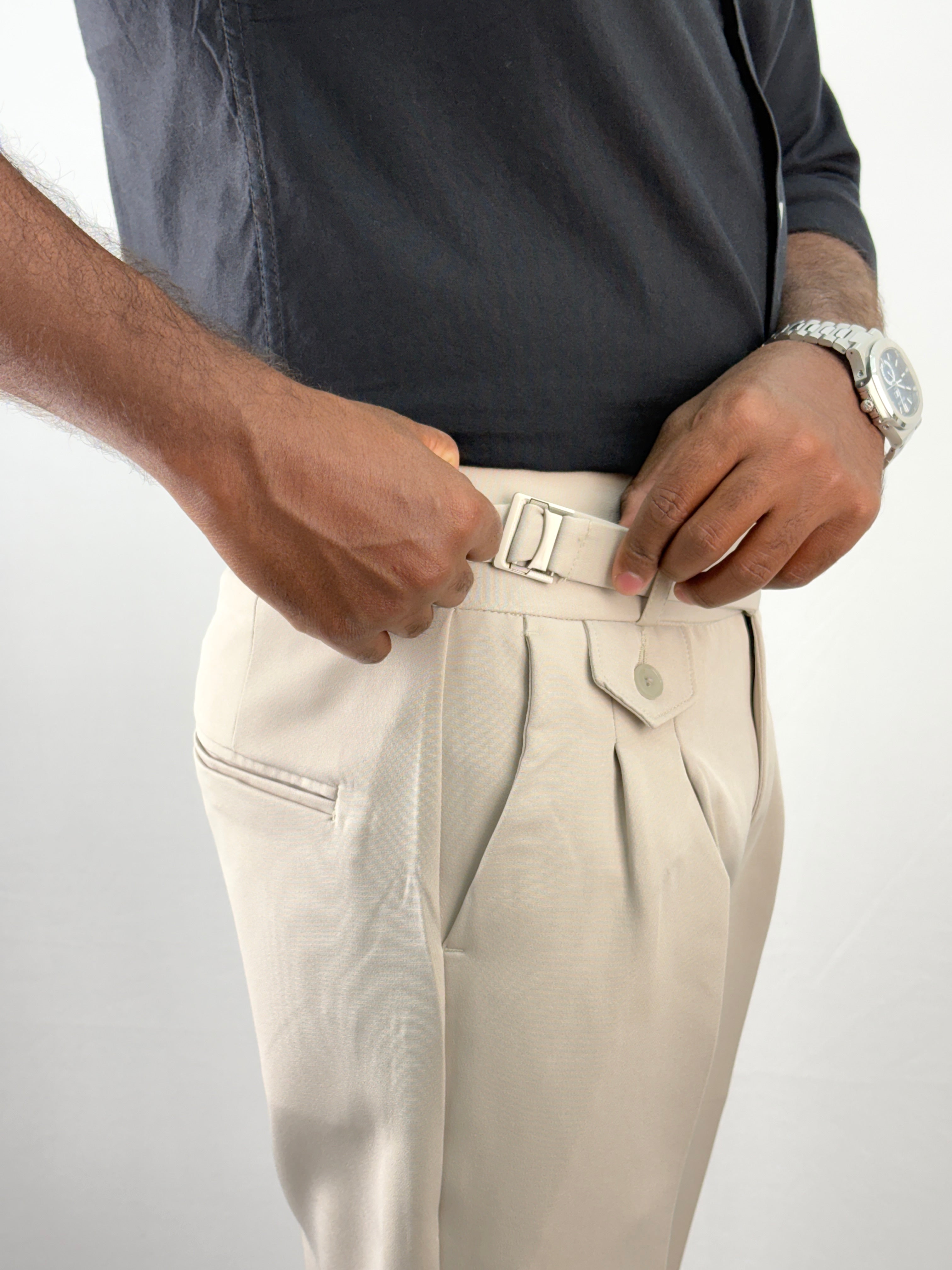 Beige Gurkha Pant 2