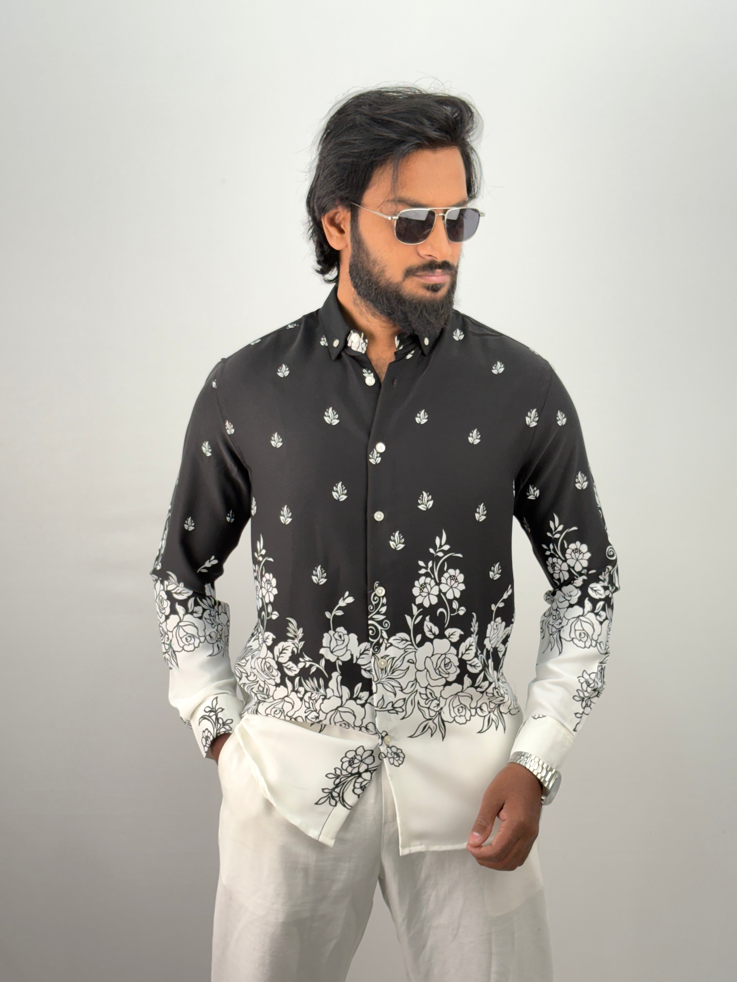 Black Bottom Printed Shirt 3