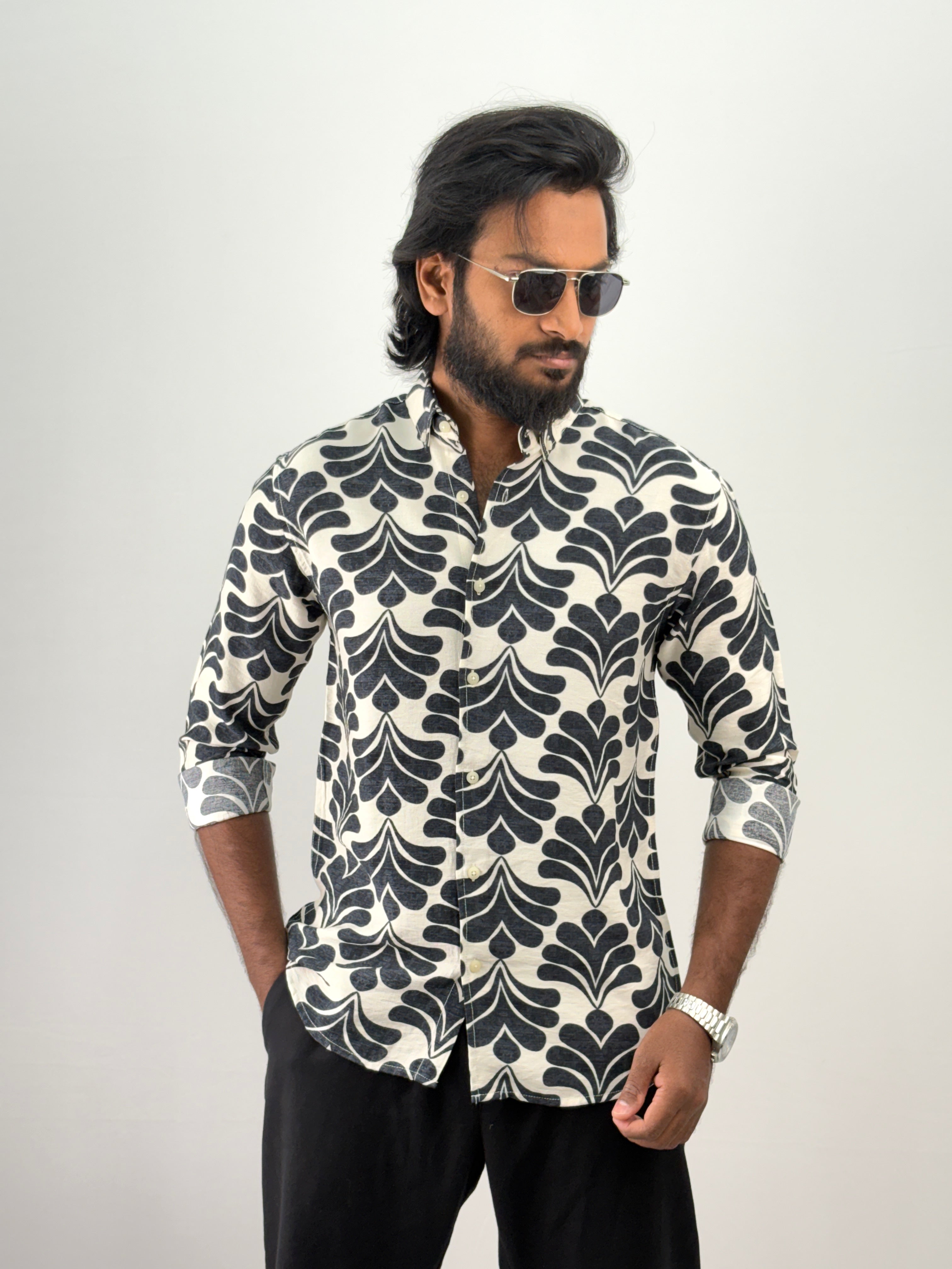 Black Printed Shirt