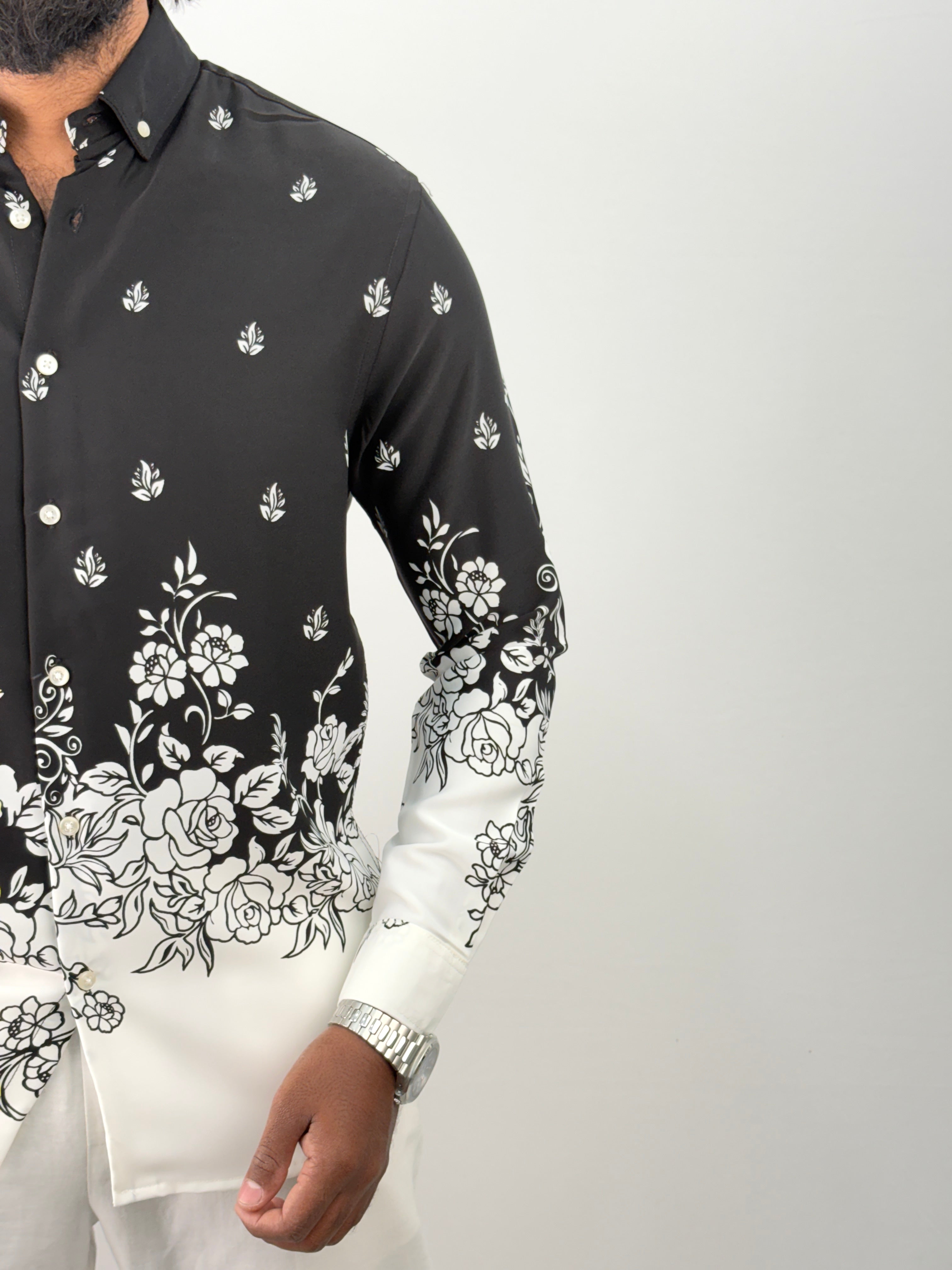 Black Bottom Printed Shirt 3