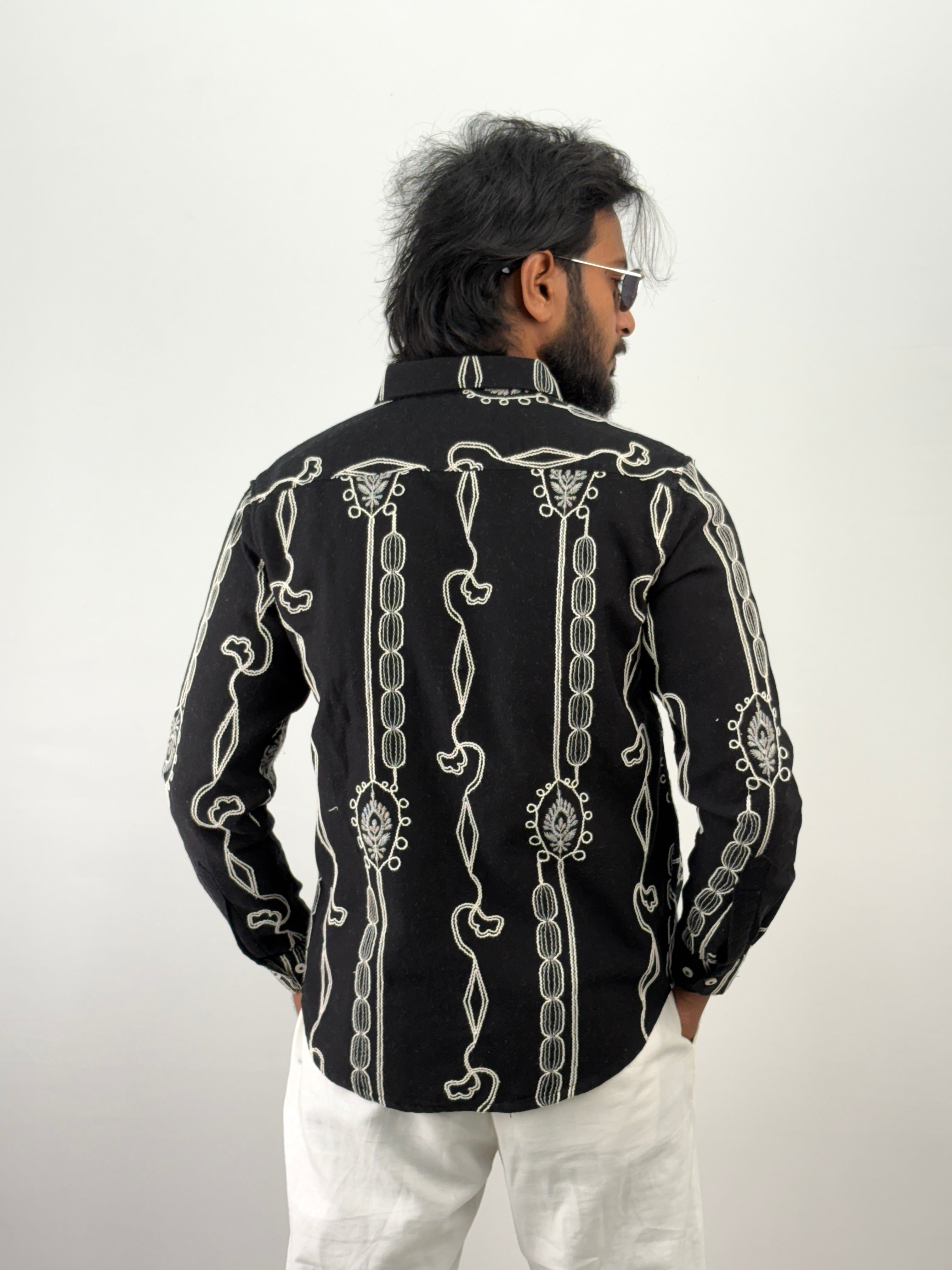 Black Embroidery Shirt