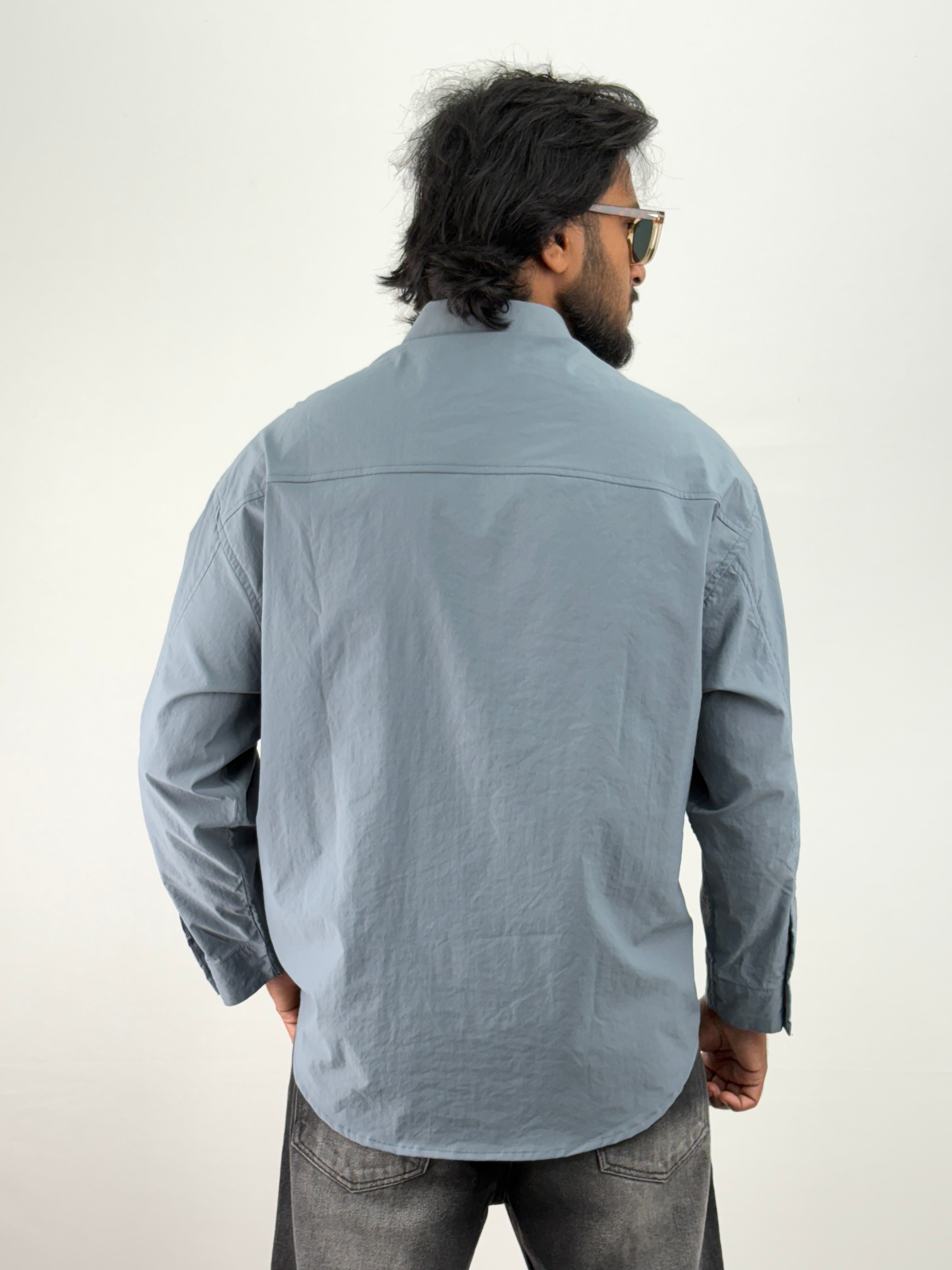 Blue Oversized Shirt