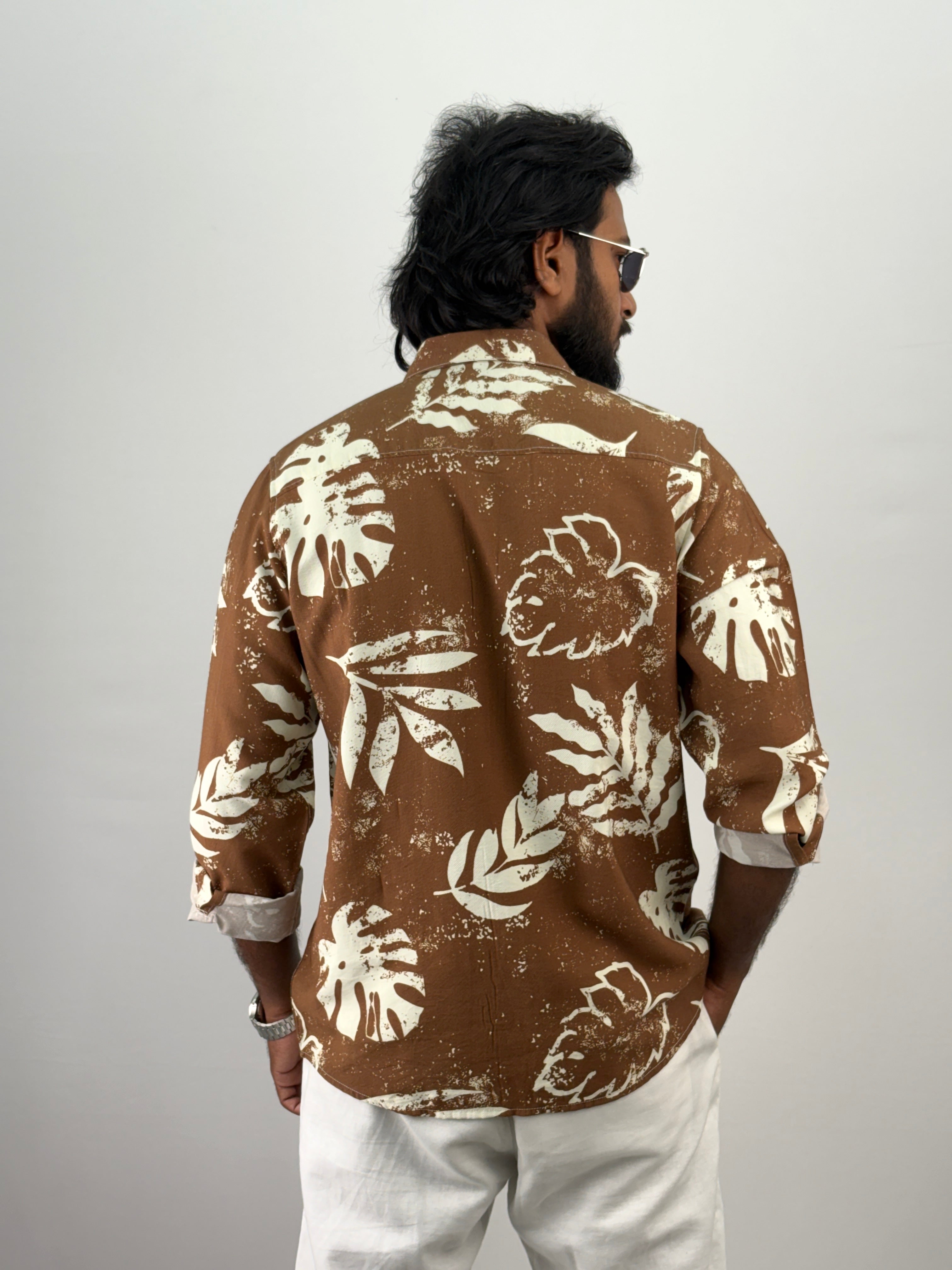 Brown IMP Printed Shirt
