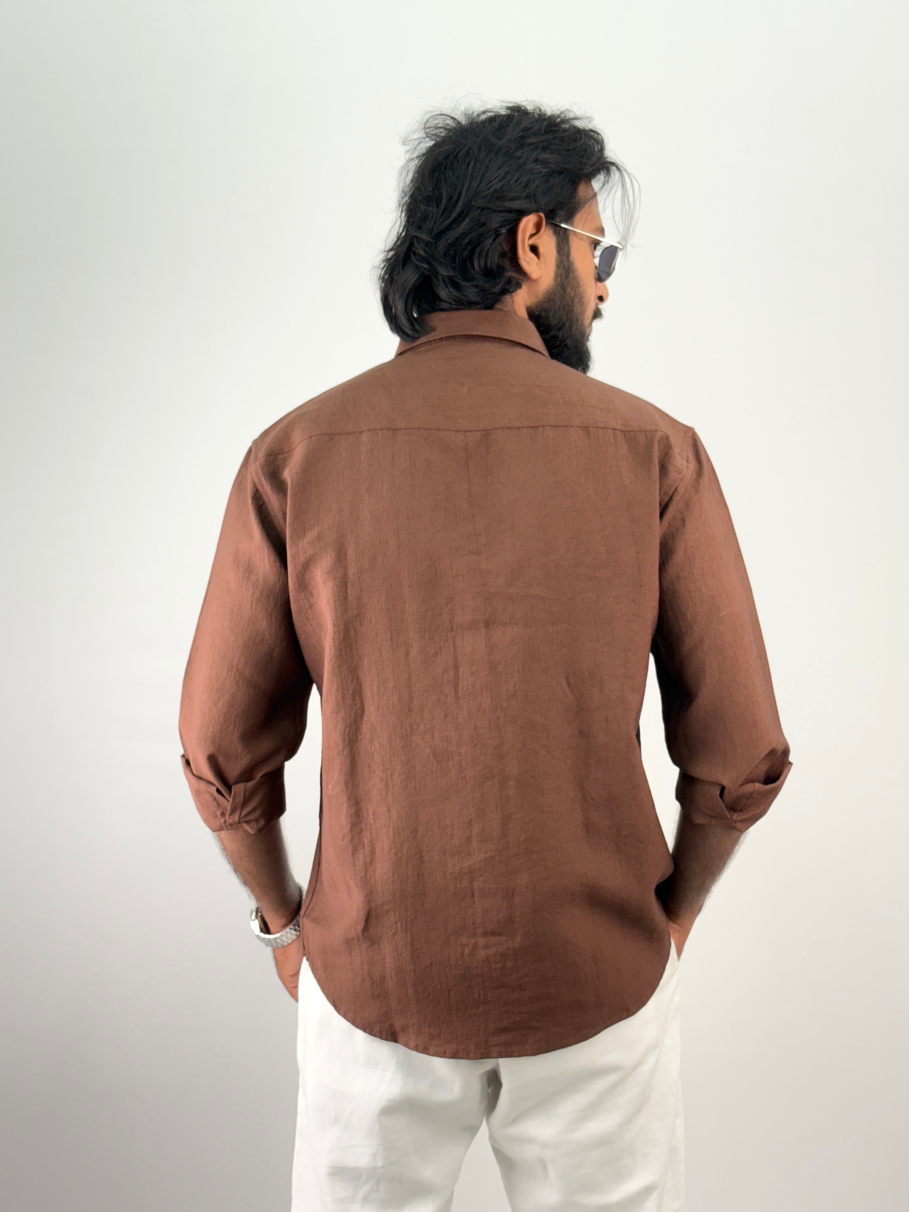 Brown Embroidery Shirt 11