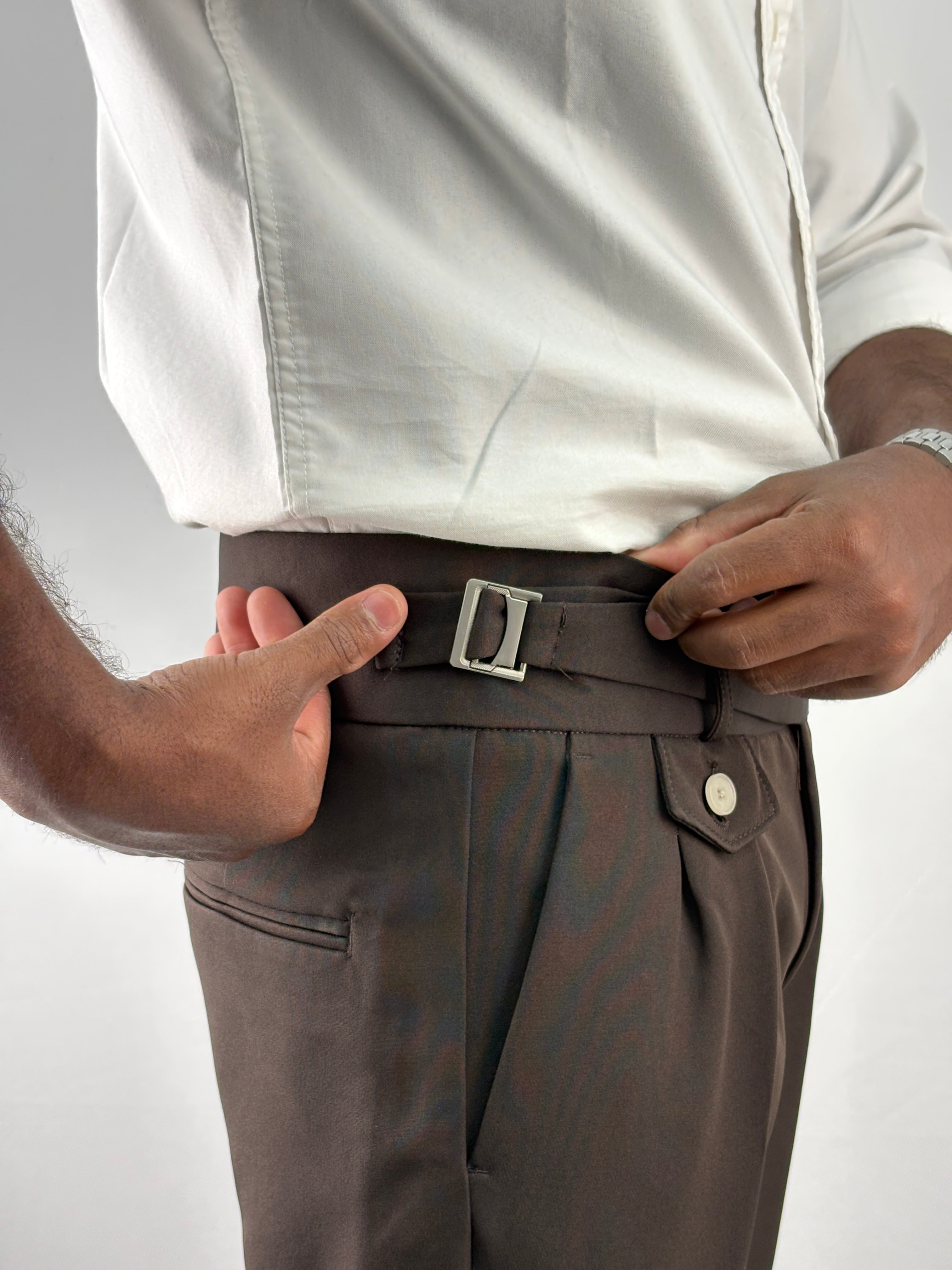 Dark Brown Gurkha Pant 2