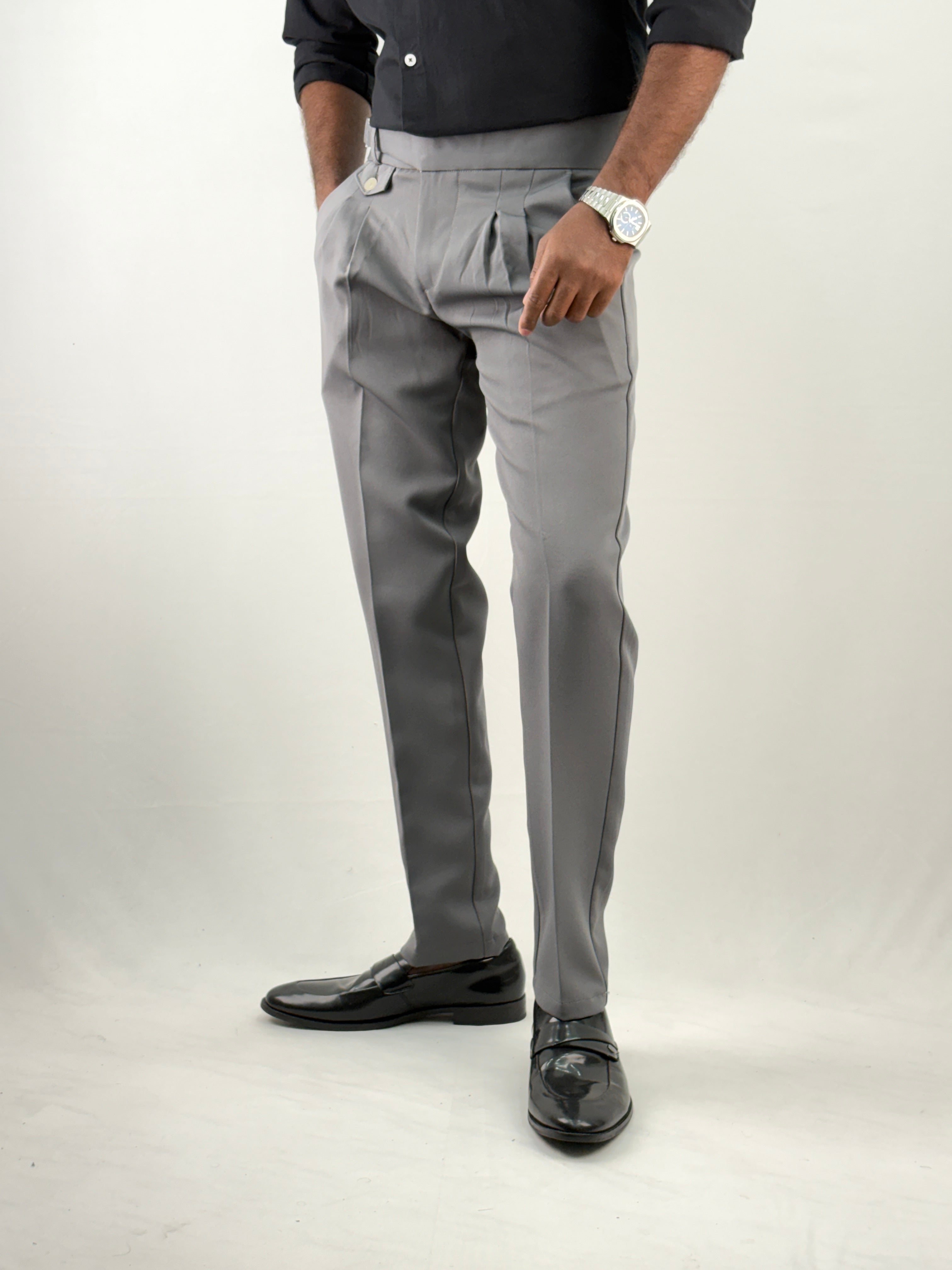 Dark Grey Gurkha Pant 2