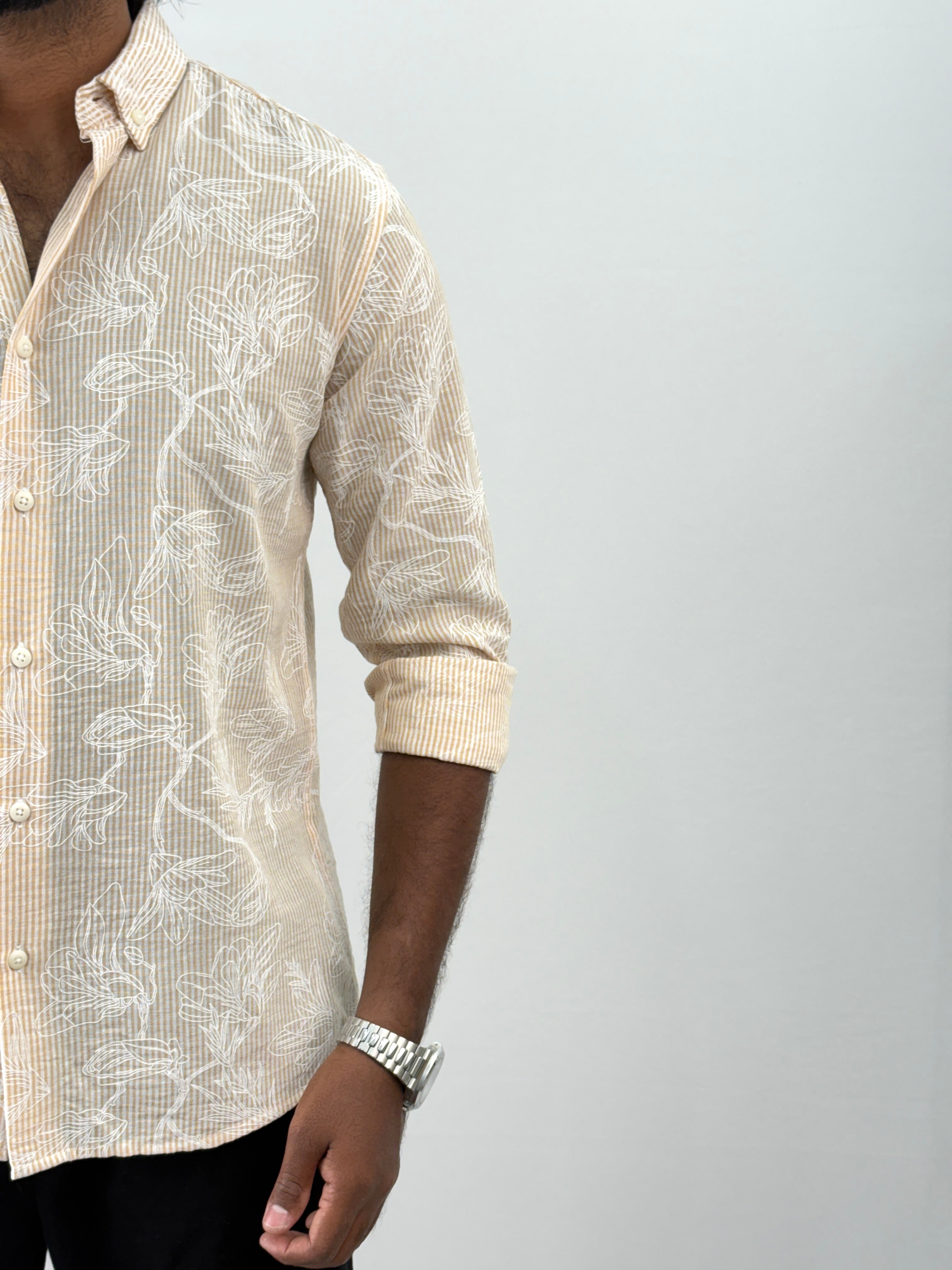 Fawn Printed Stripe Shirt