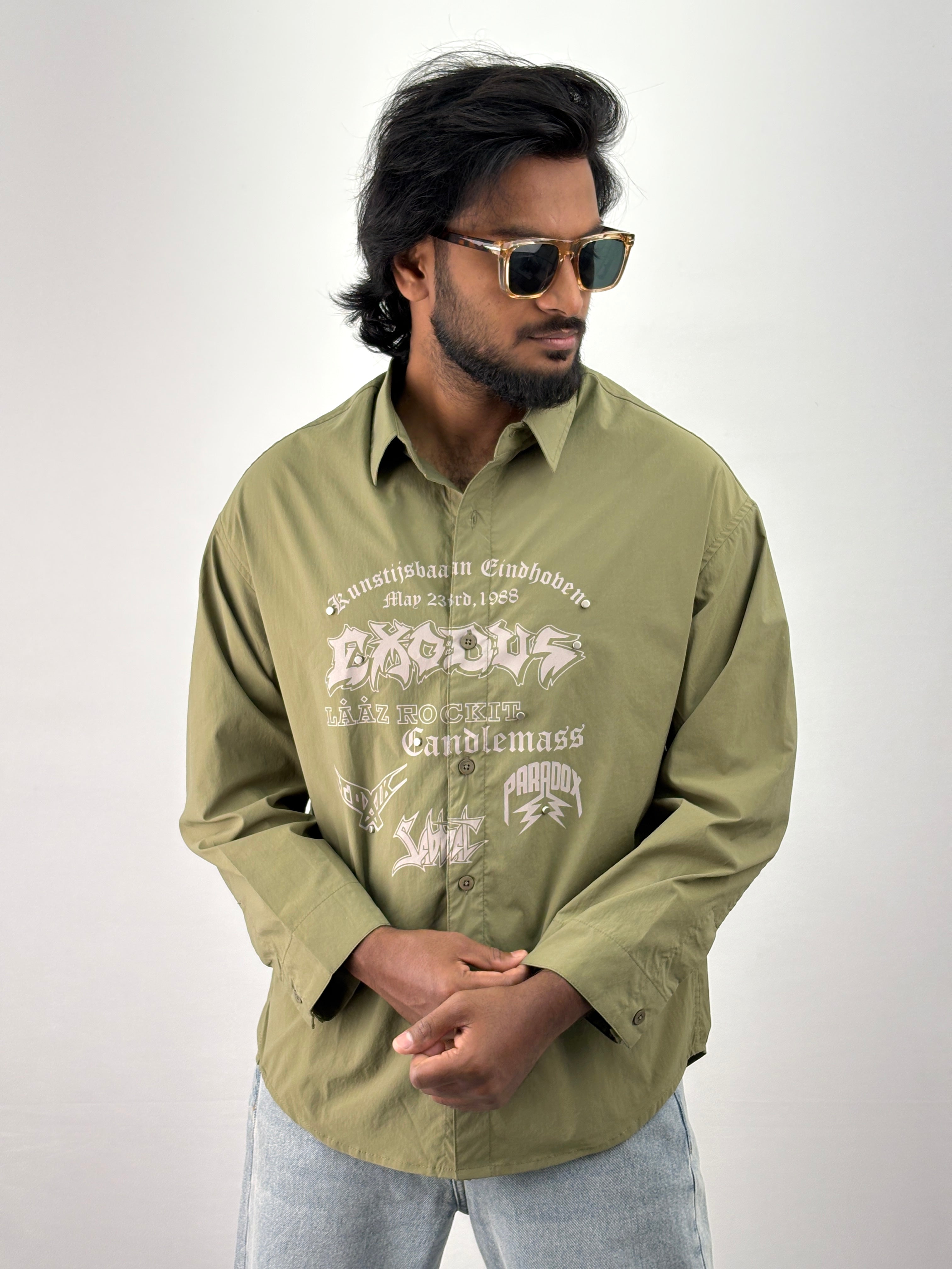 Green Oversized Shirt