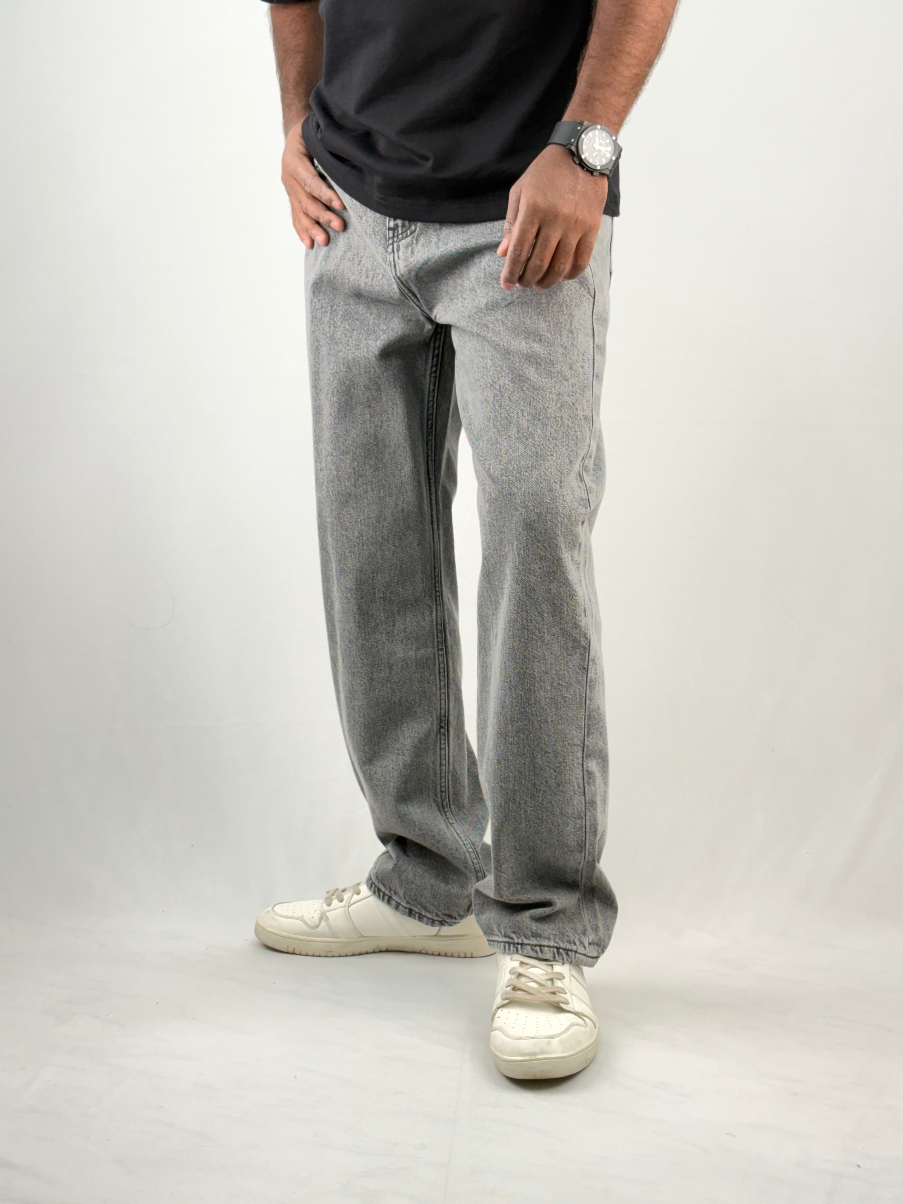Grey Urban Straight Fit Jean