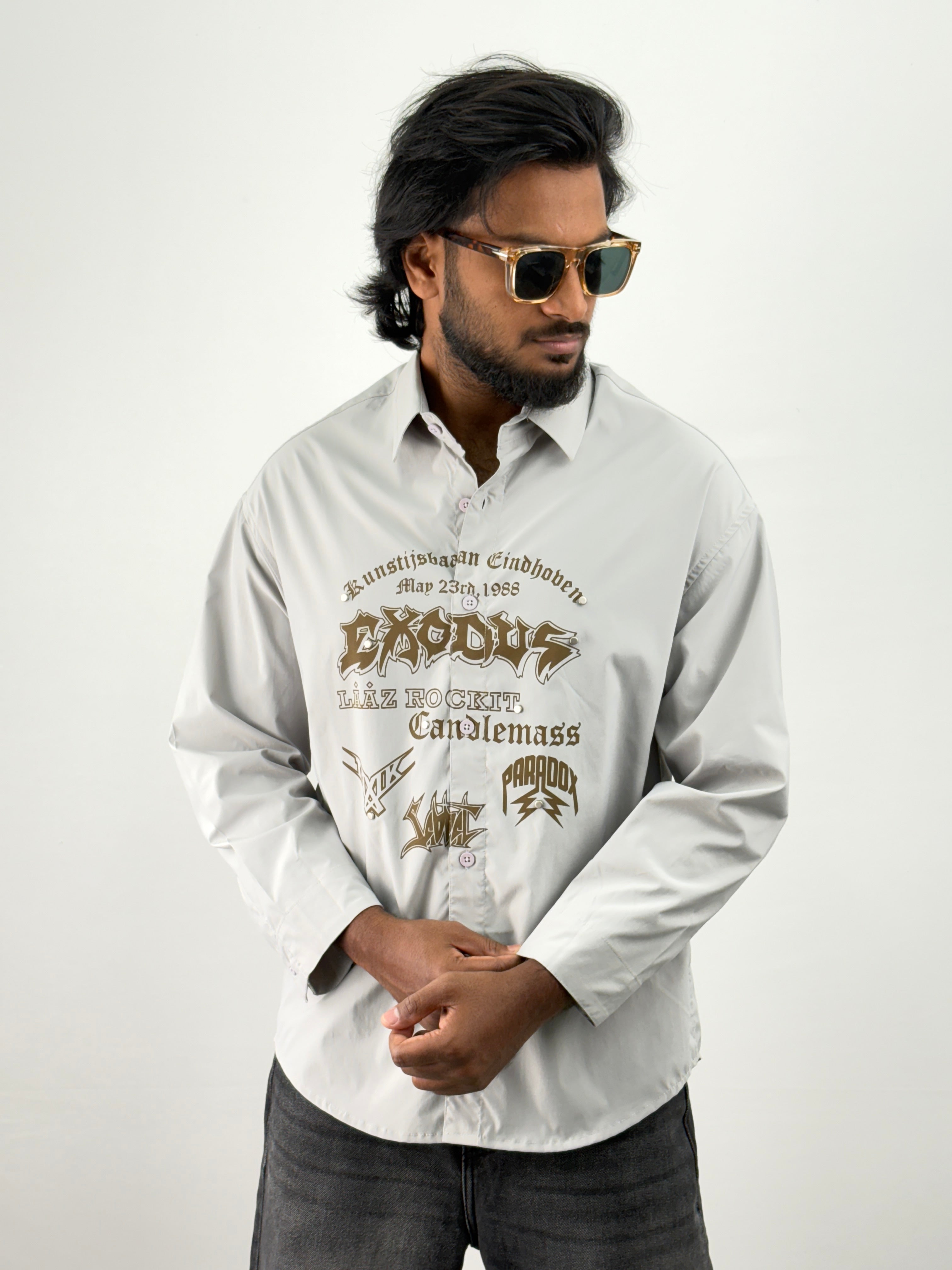 Grey Oversized Shirt