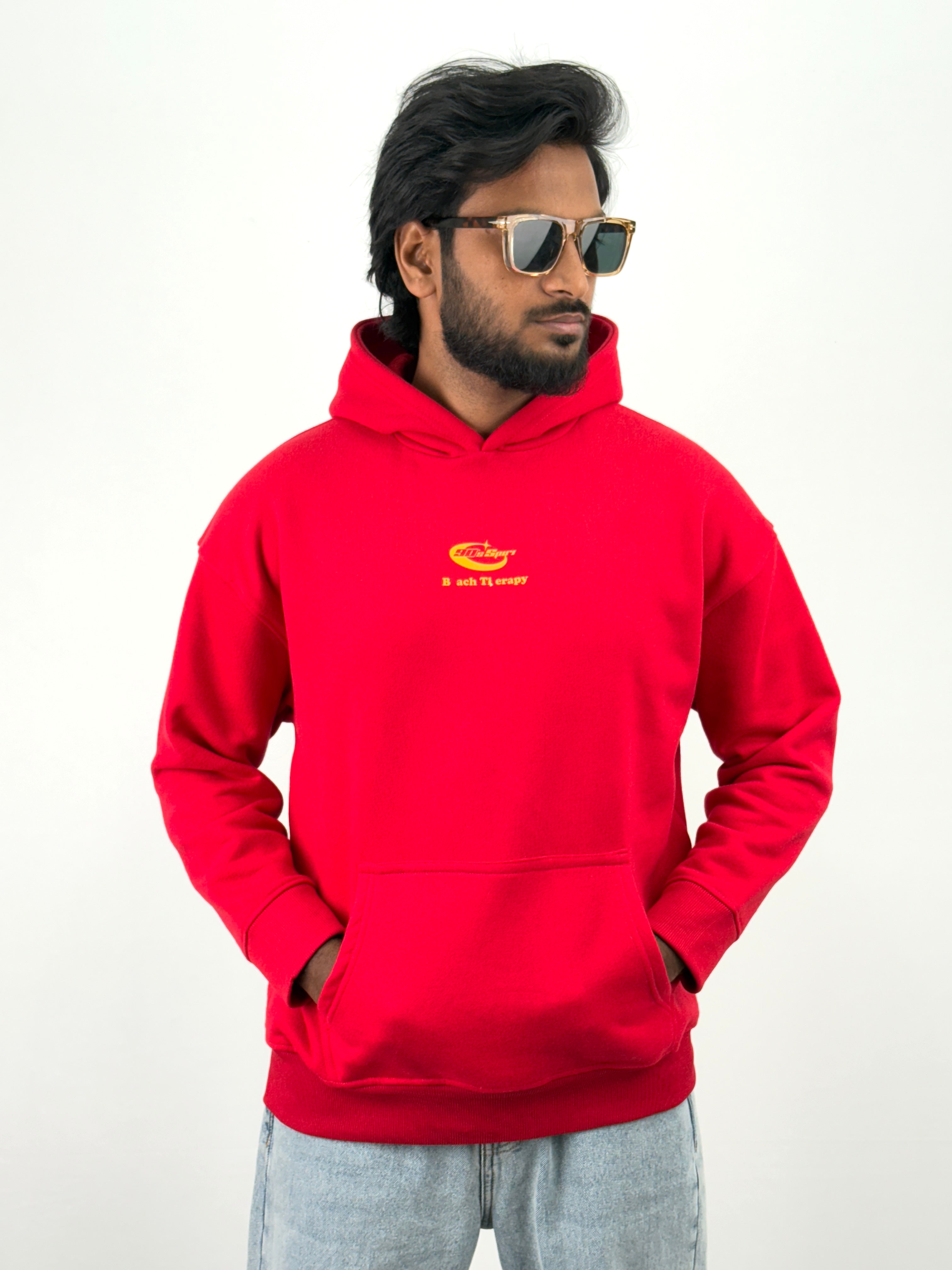 Red Oversized Hoodie
