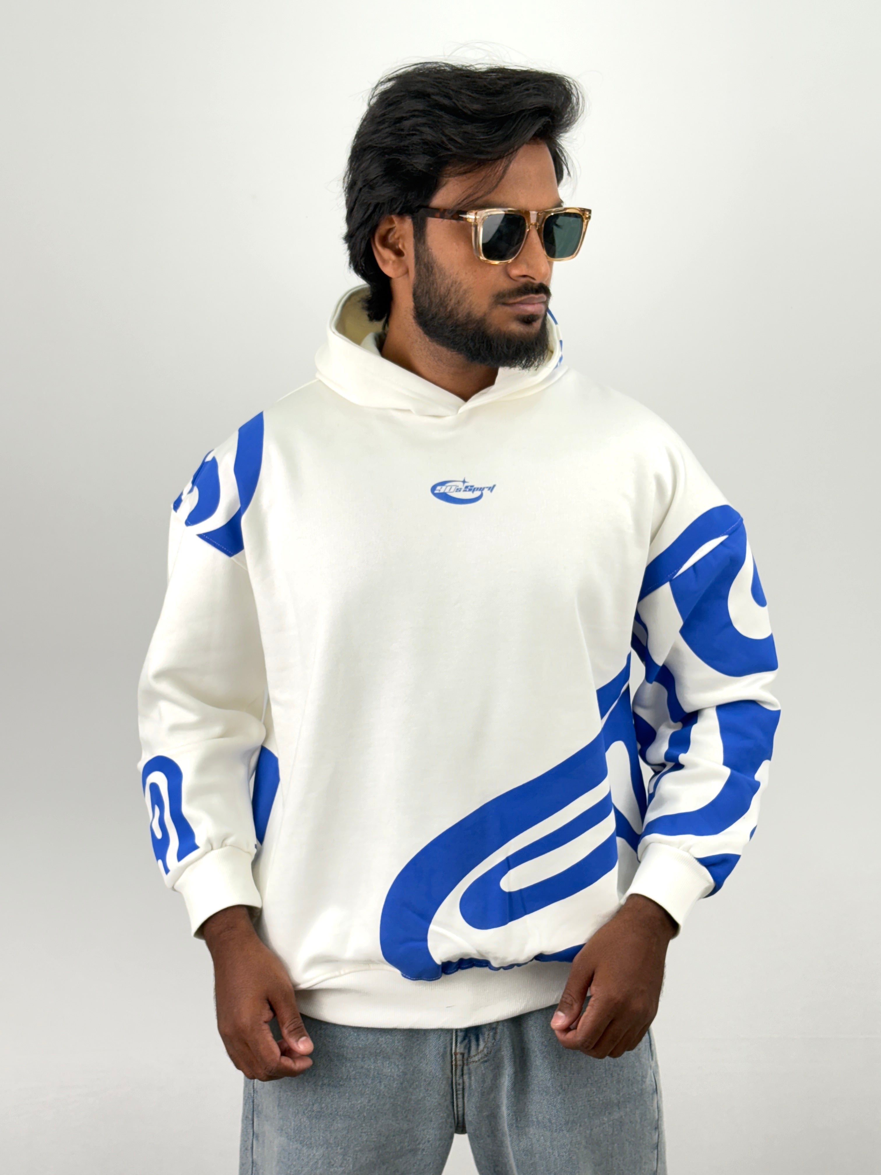 White Oversized Hoodie