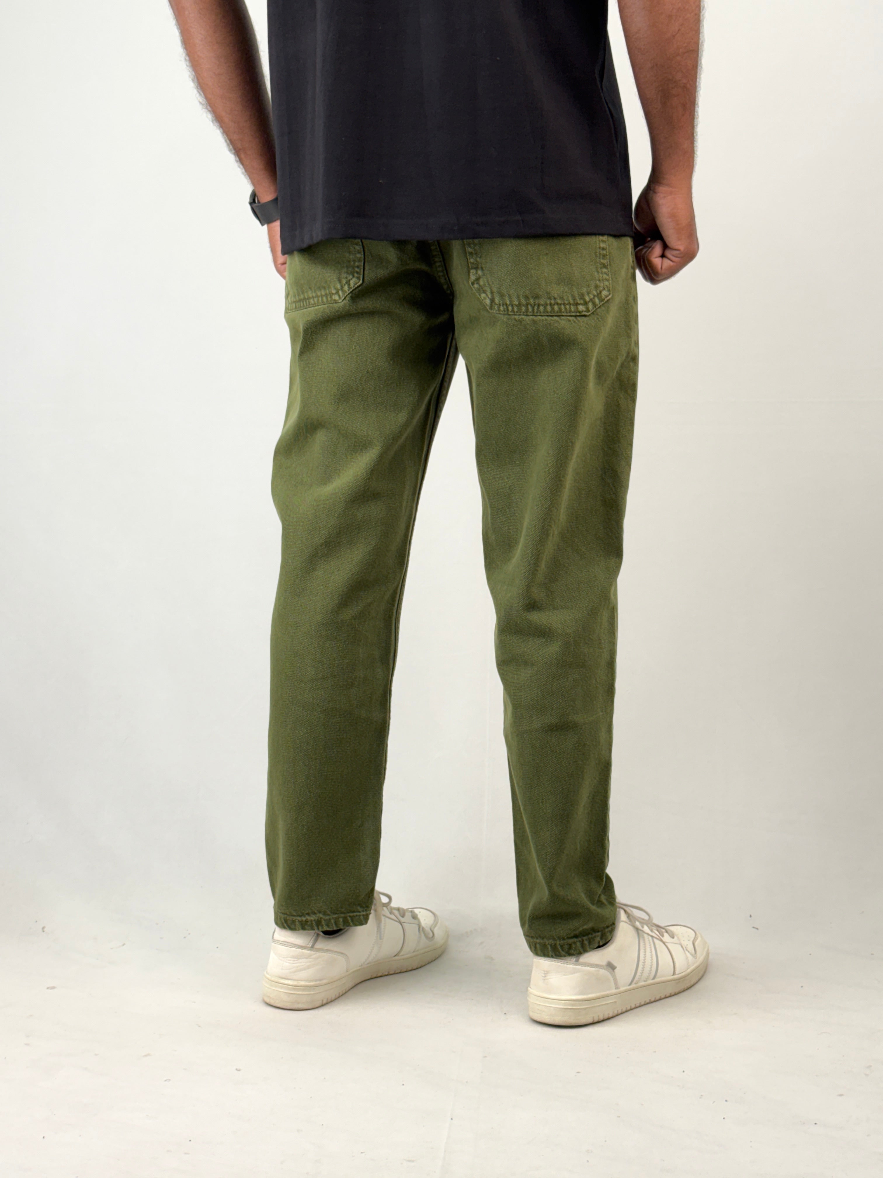 Green Semi Baggy Jean