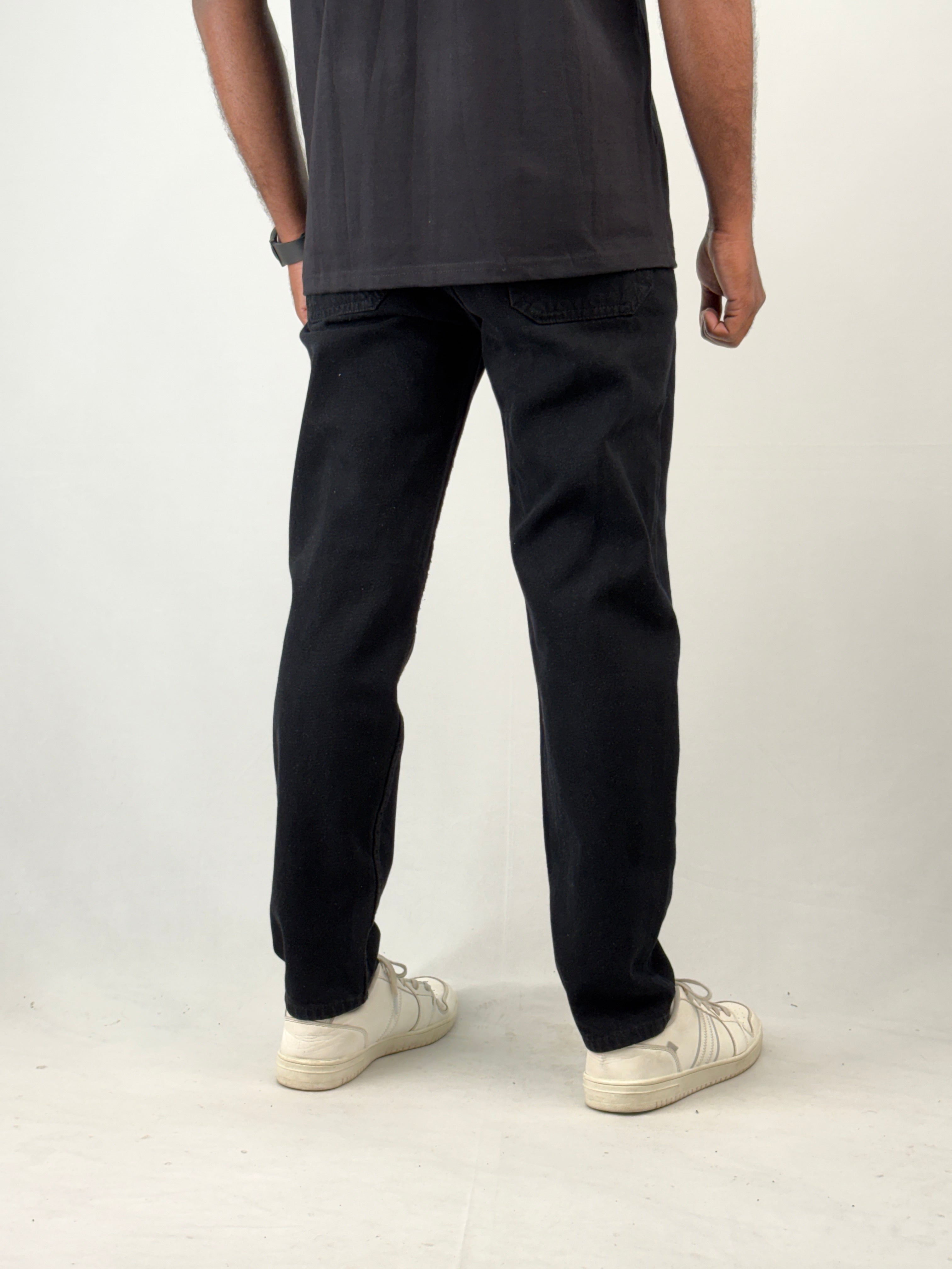 Black Semi Baggy Pant Jean
