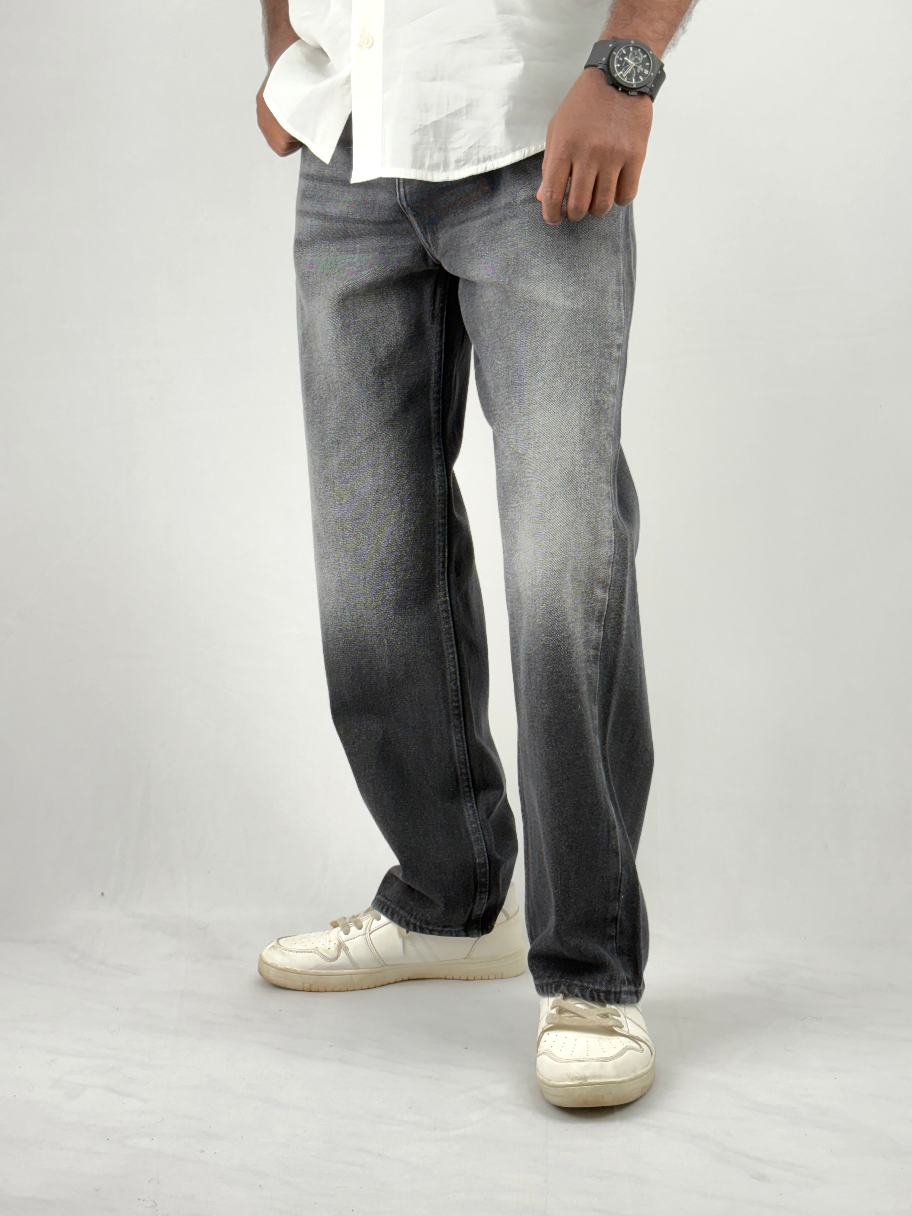 Black Shade Baggy Jeans