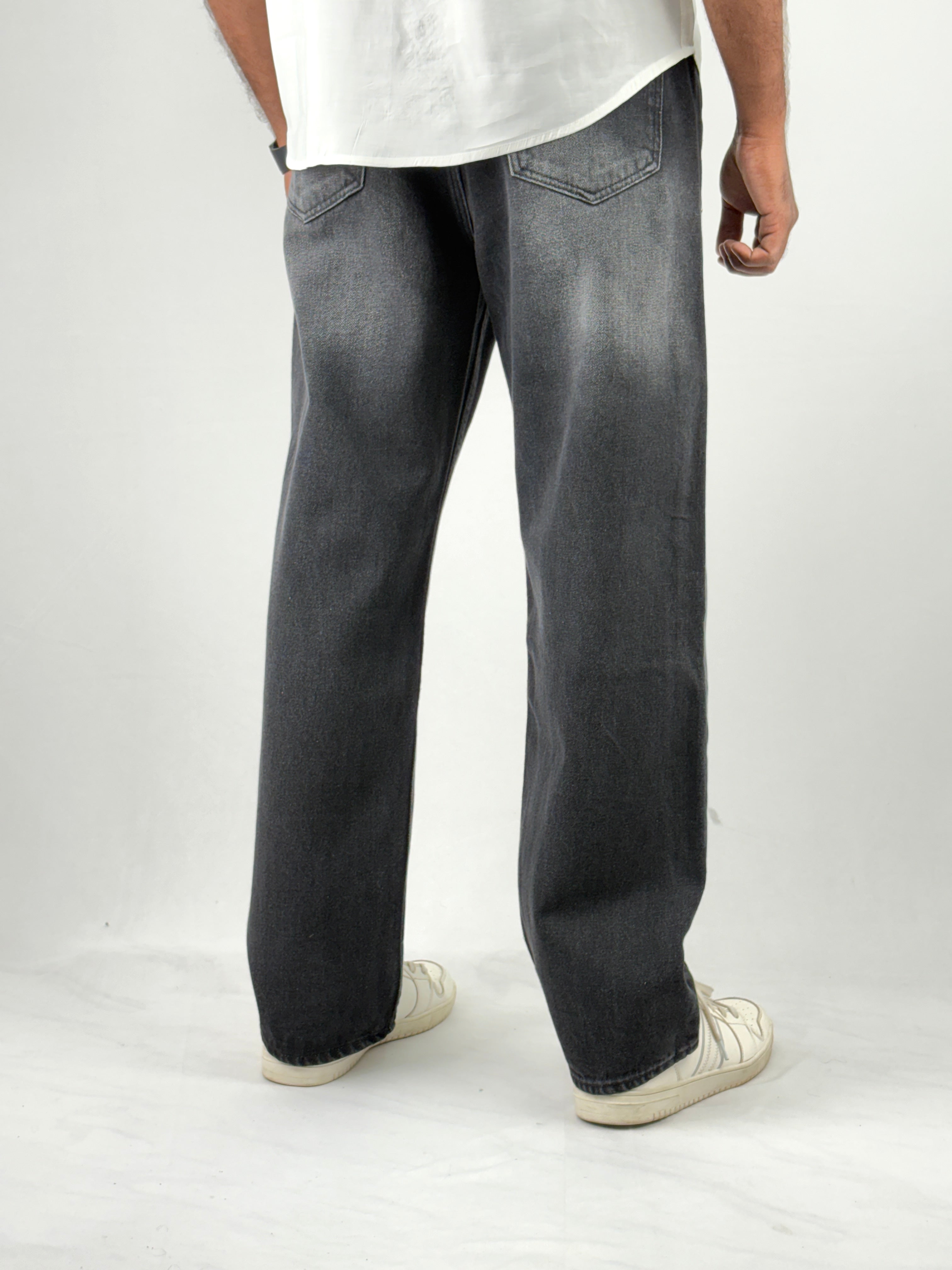 Black Shade Baggy Jeans