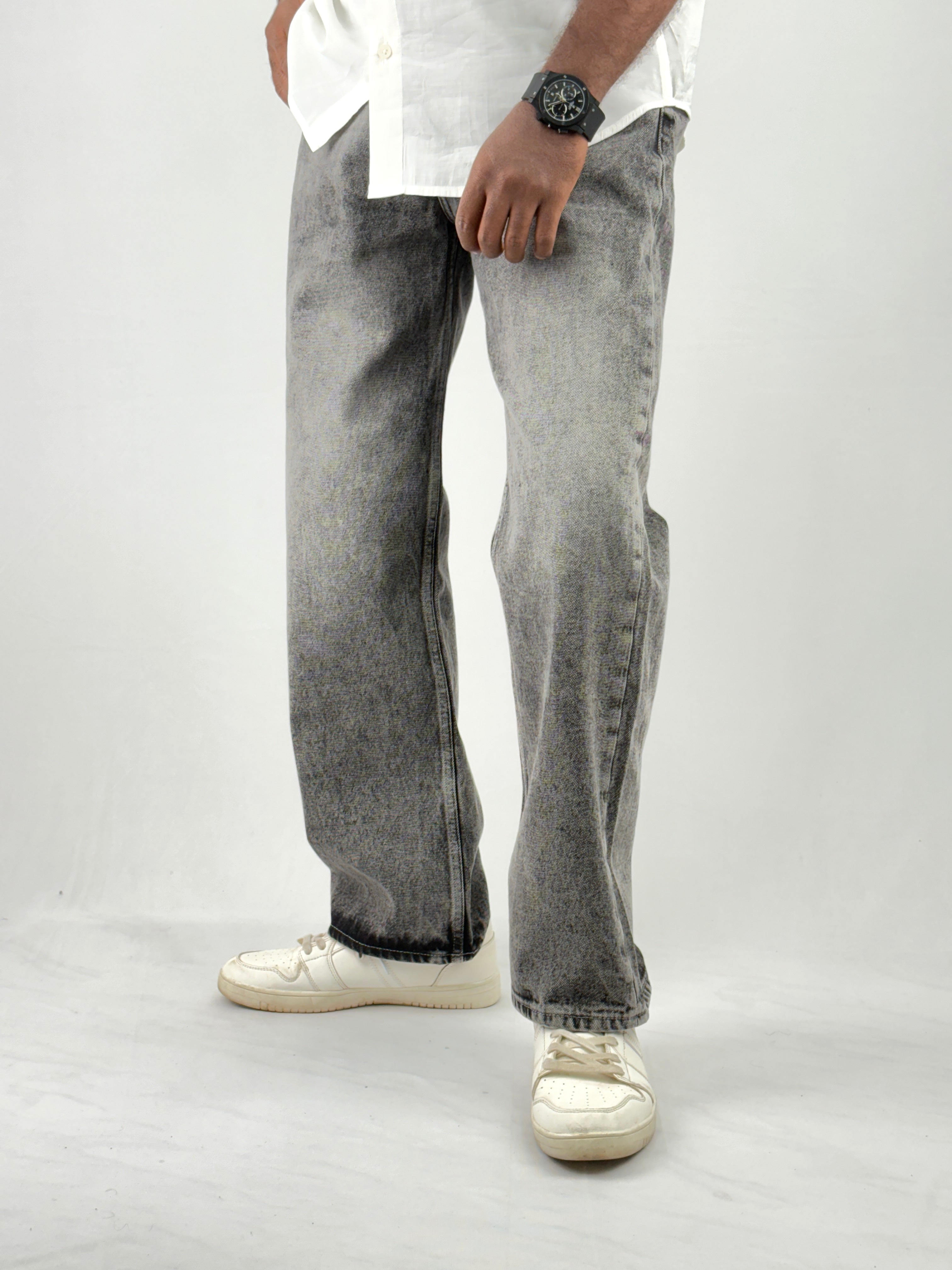 Dark Grey Baggy Jeans