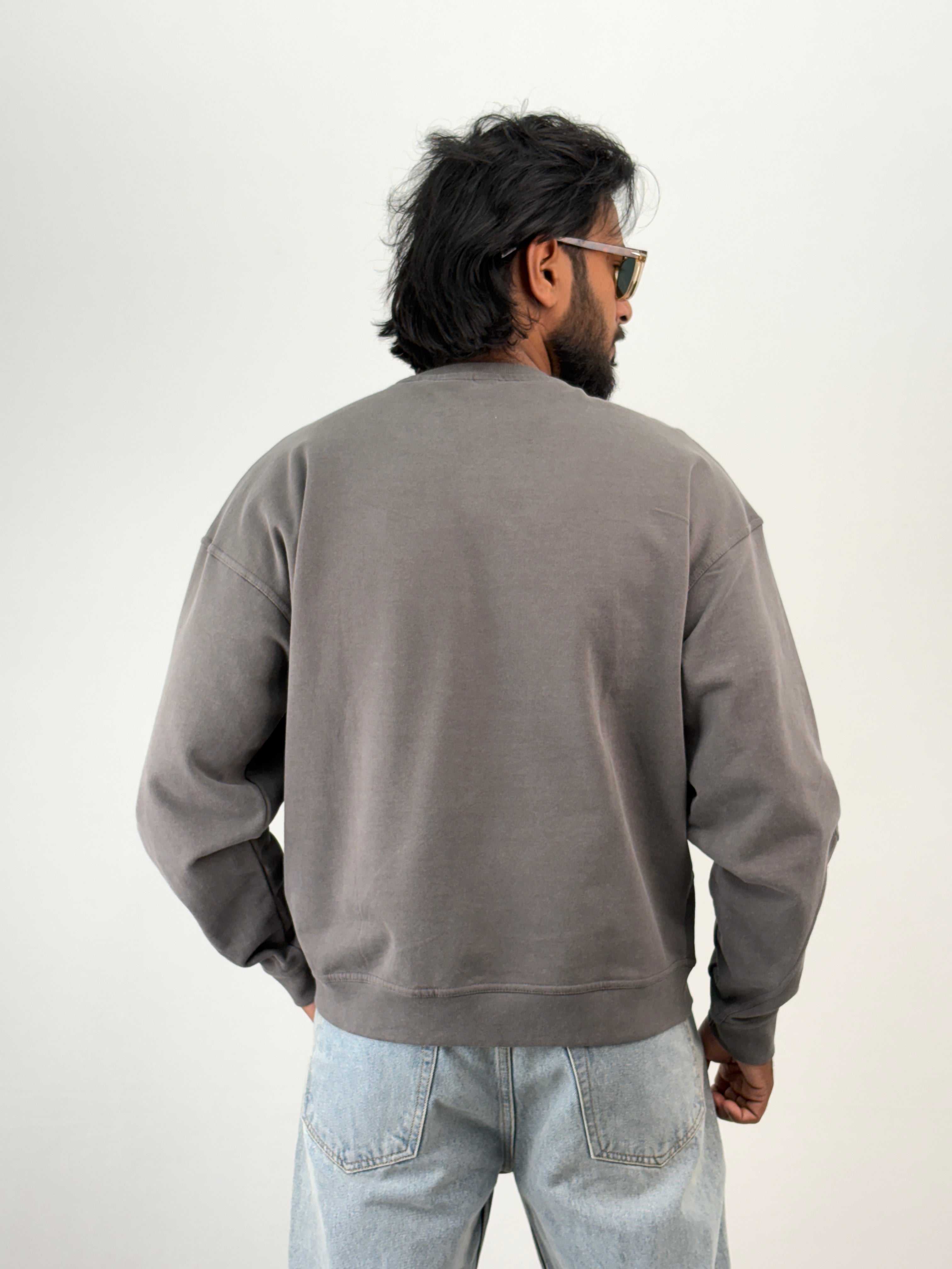 Grey Oversized Sweatshirt