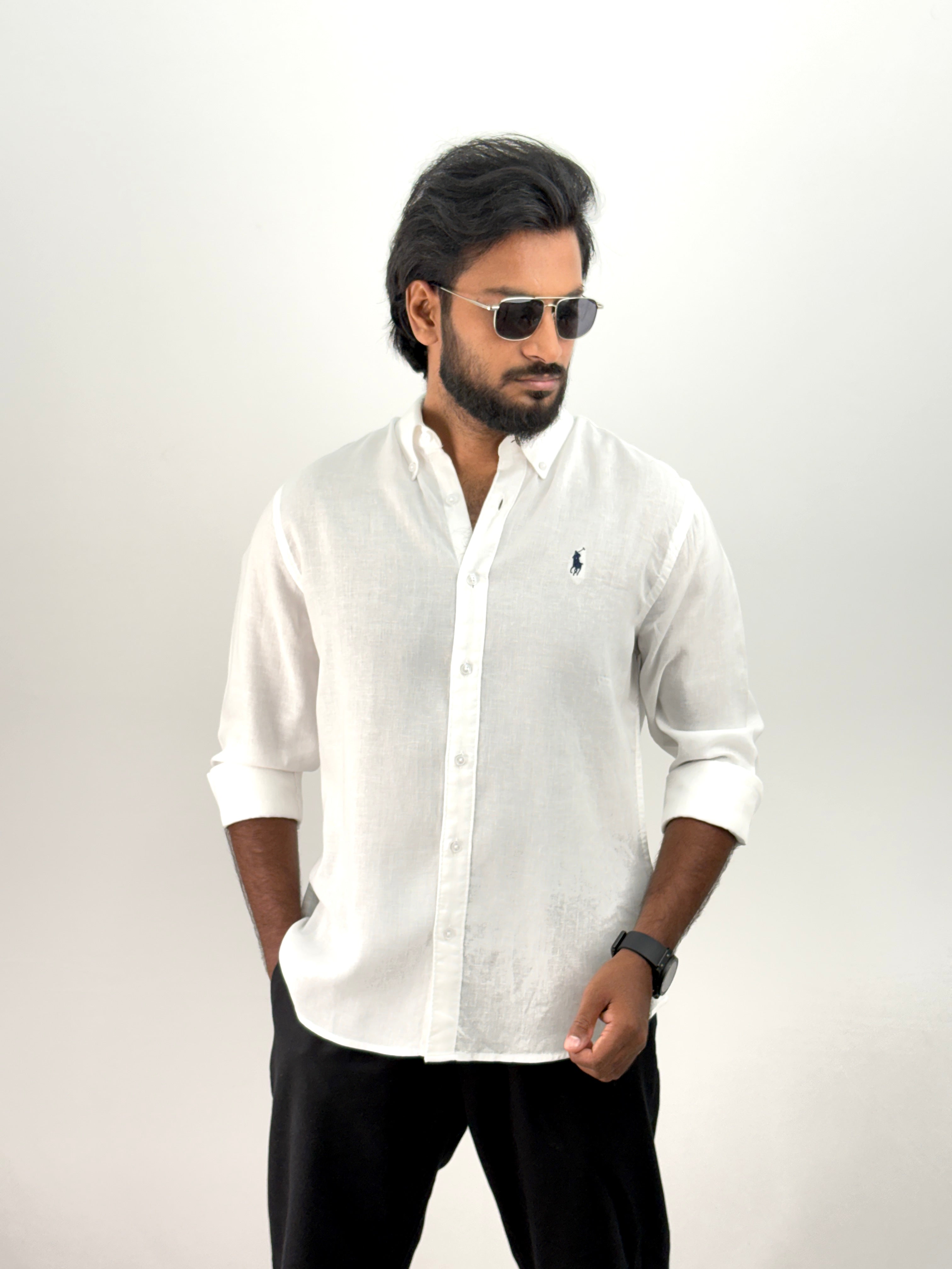 White Linen Shirt