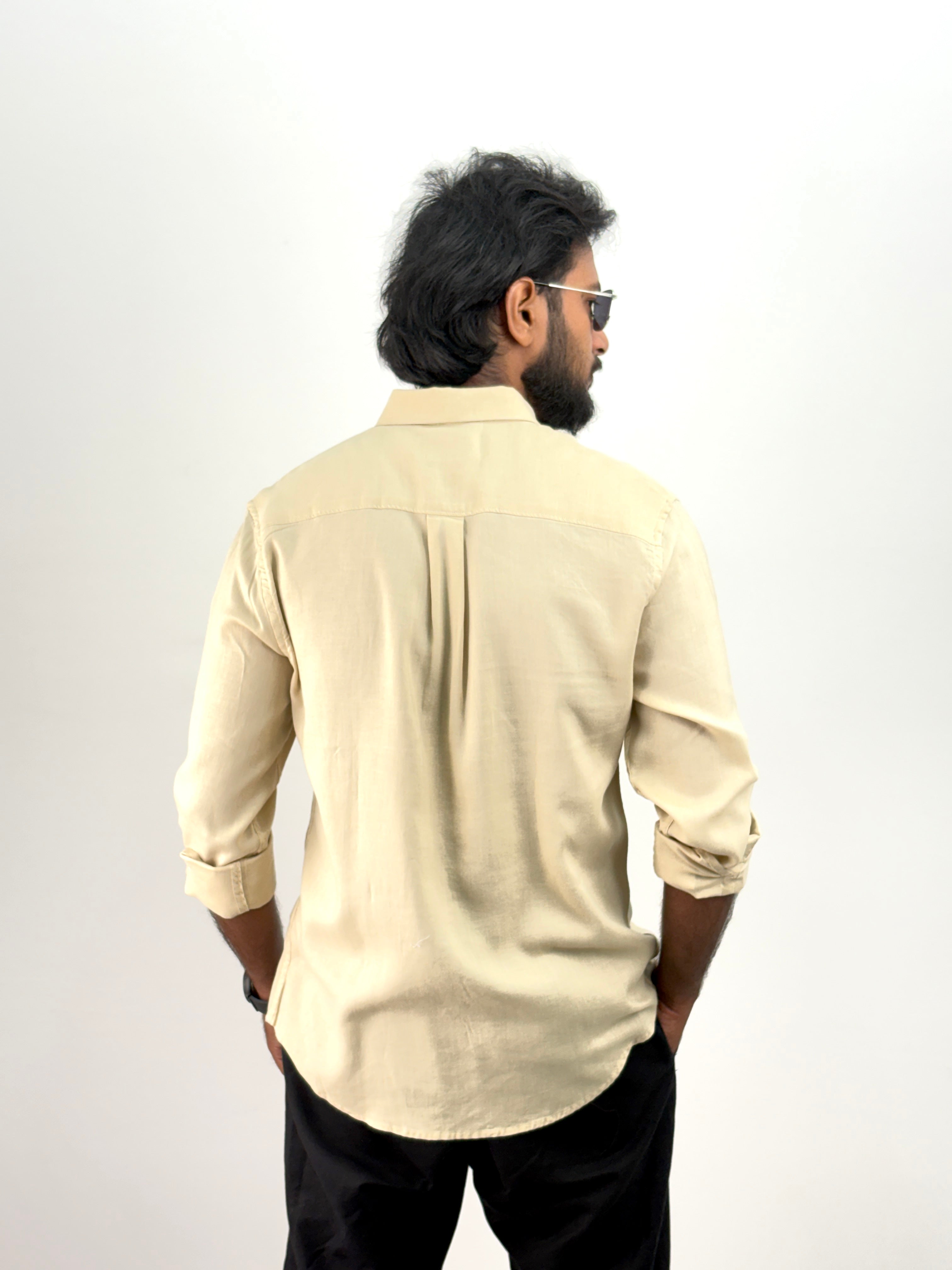 Beige Linen Shirt
