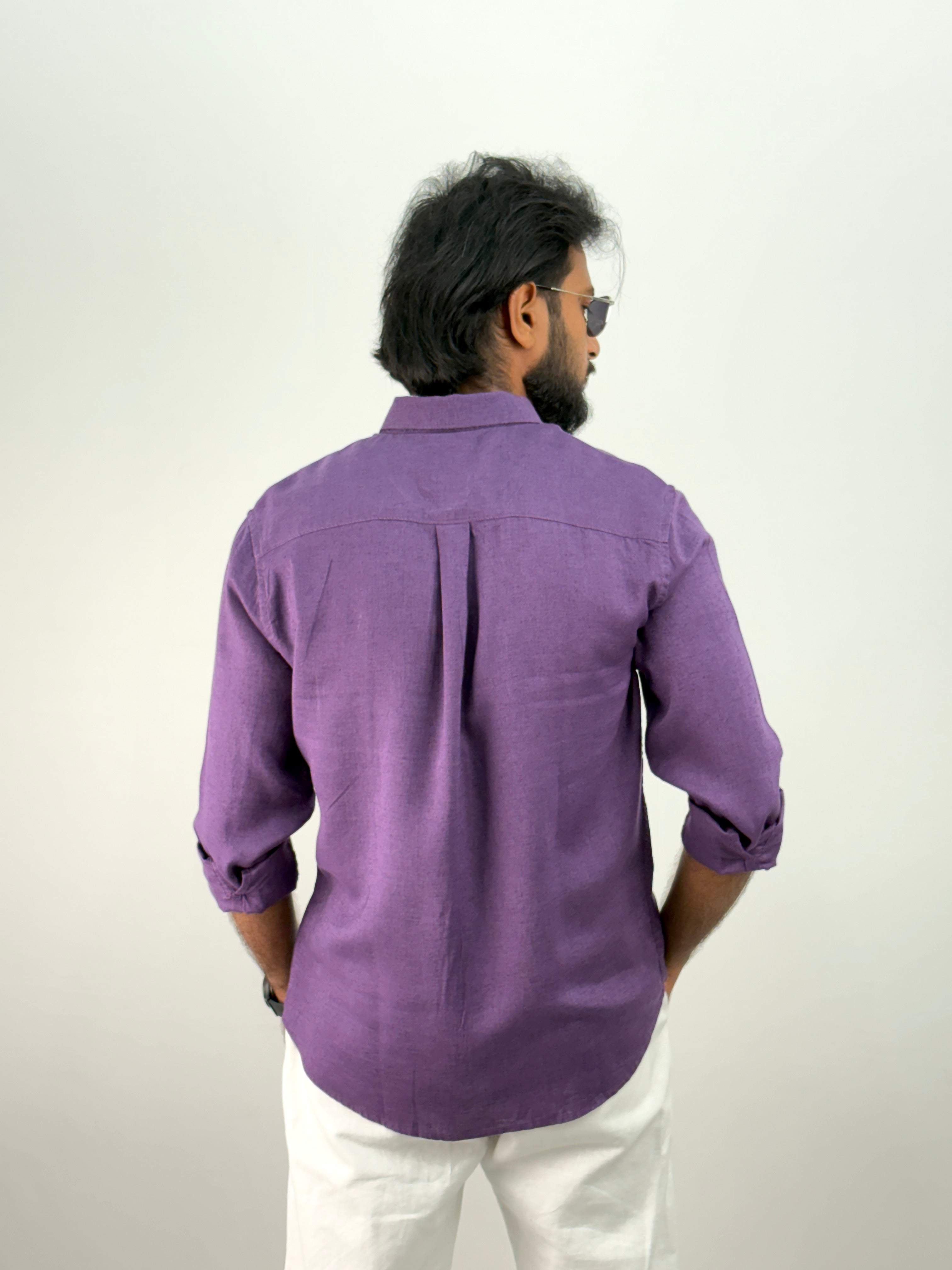 Purple Linen Shirt
