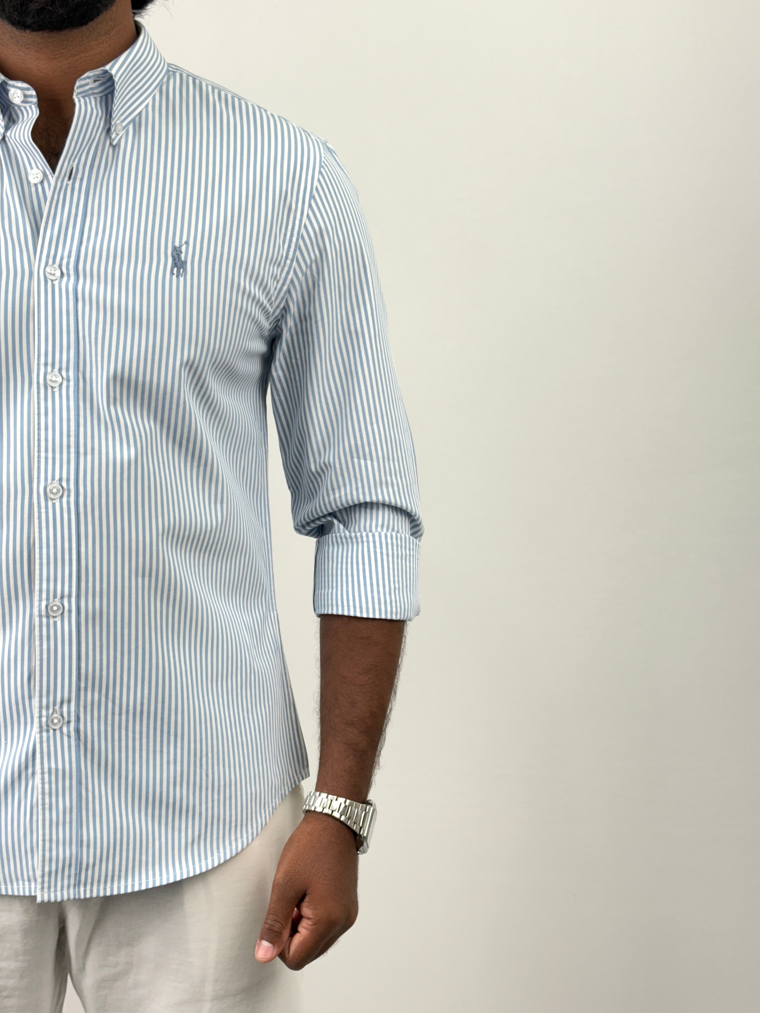 Blue Pinstripe Shirts