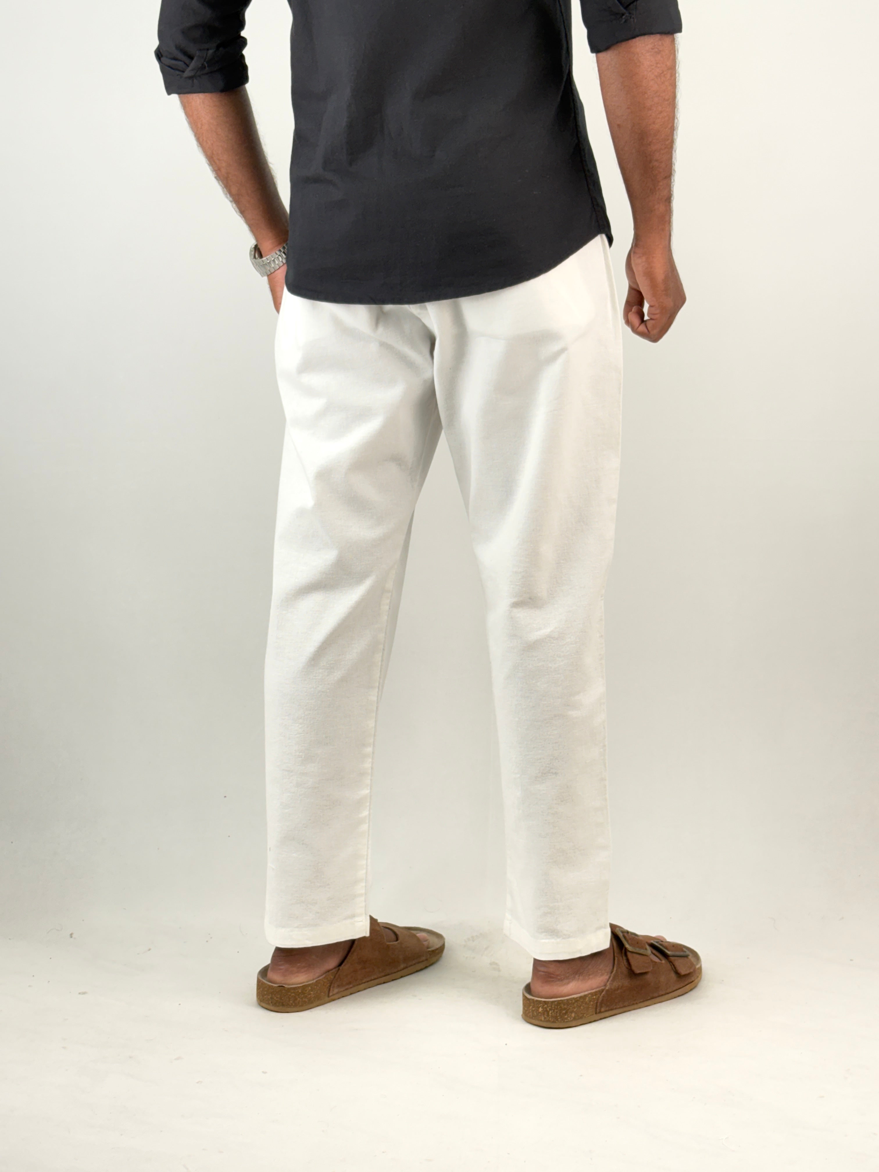 White Linen Pant