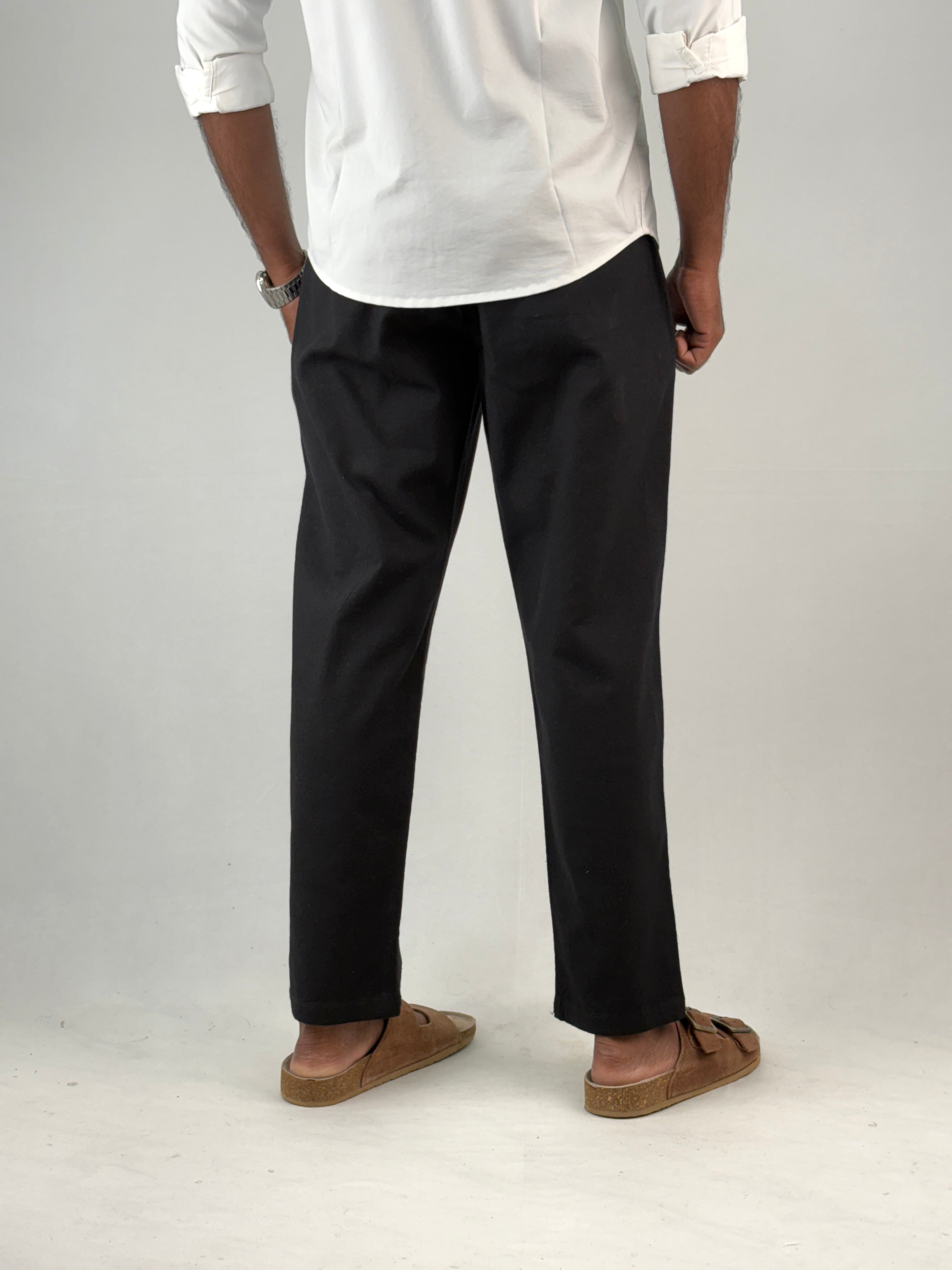 Black Linen Pant