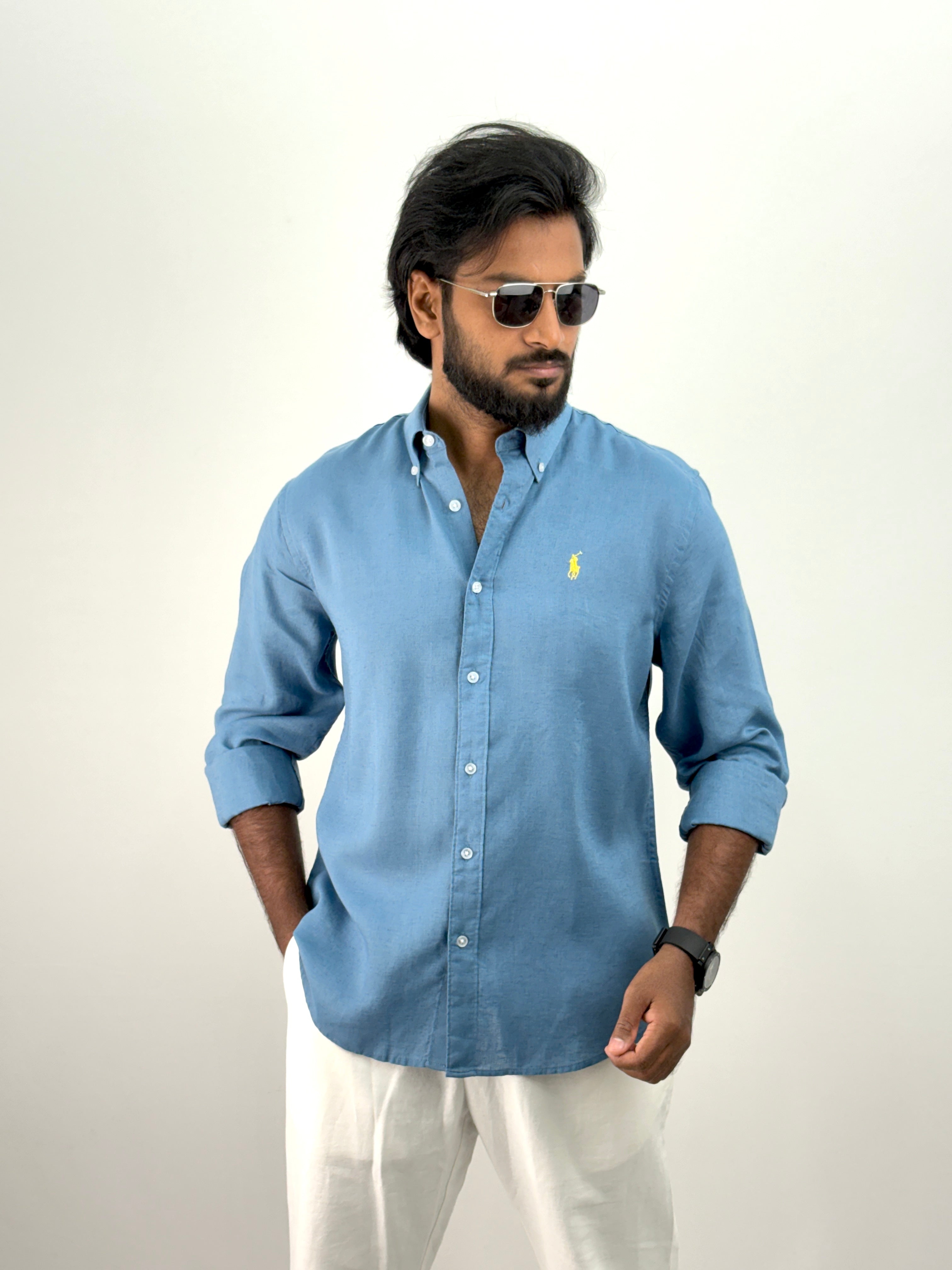 Blue Linen Shirt