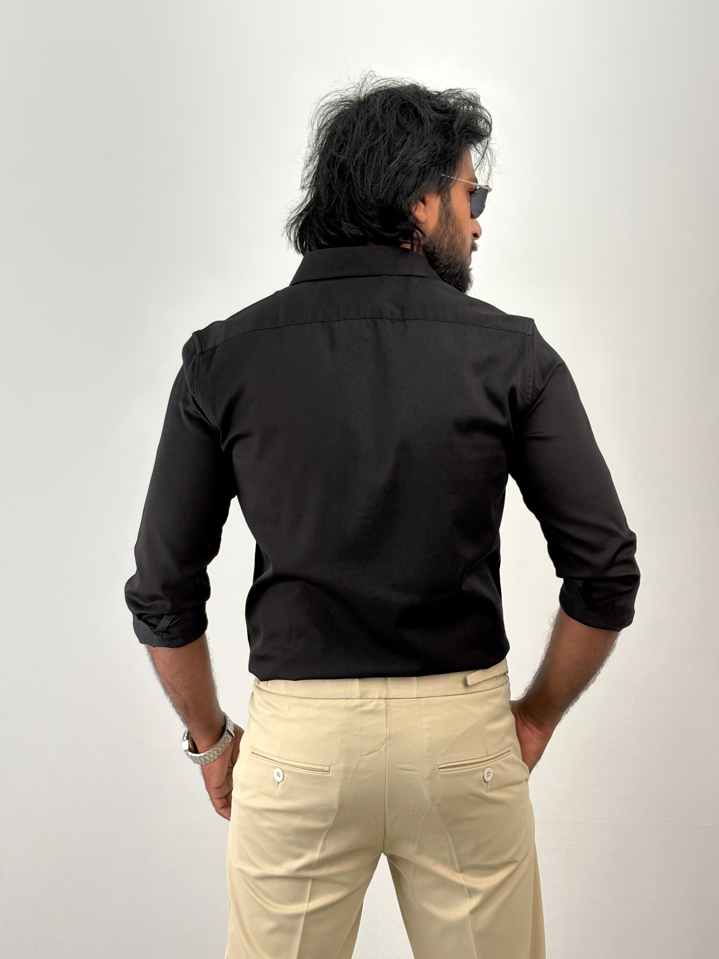 Black Sateen Shirt 1