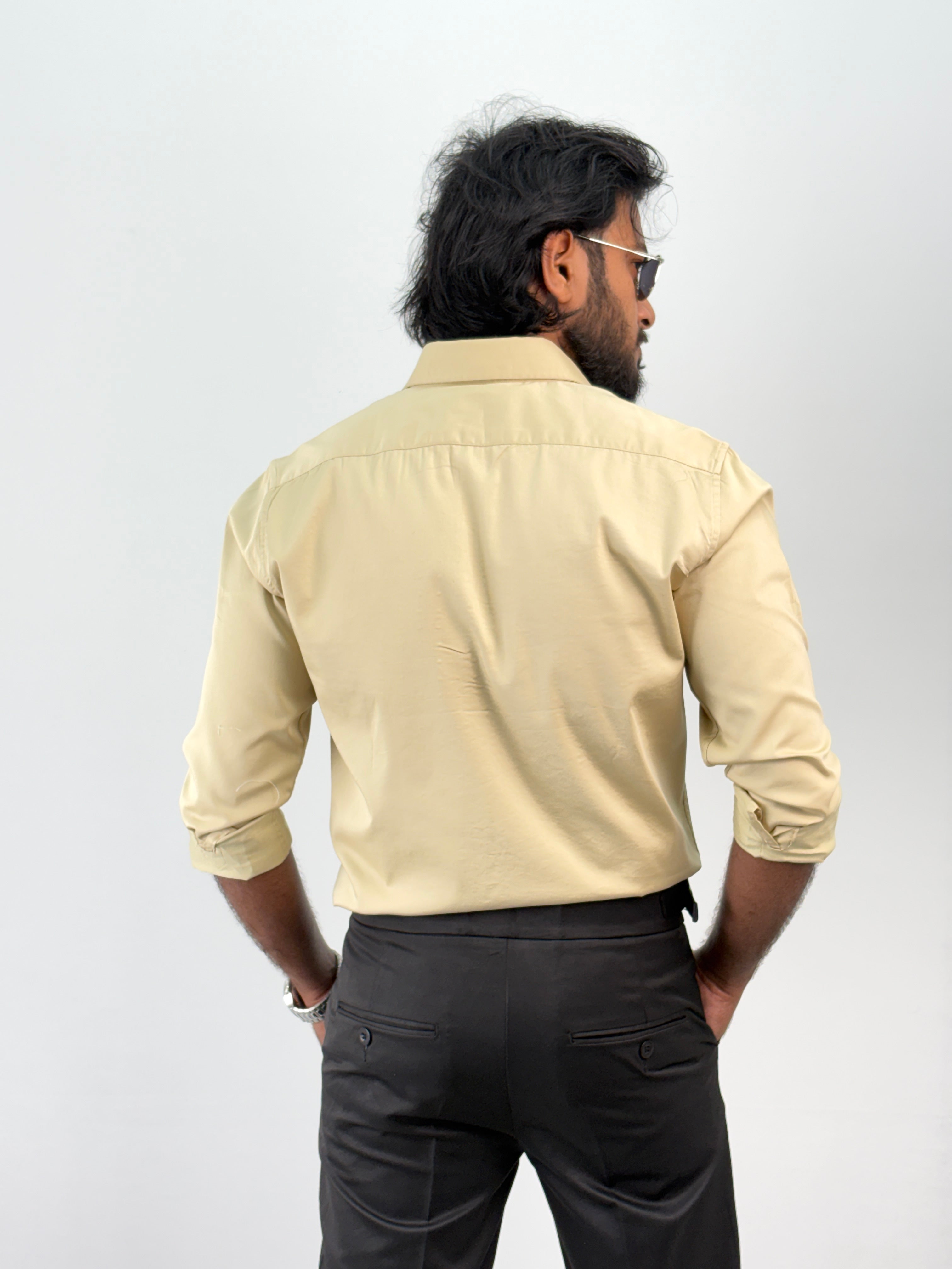 Beige Sateen Shirt 1