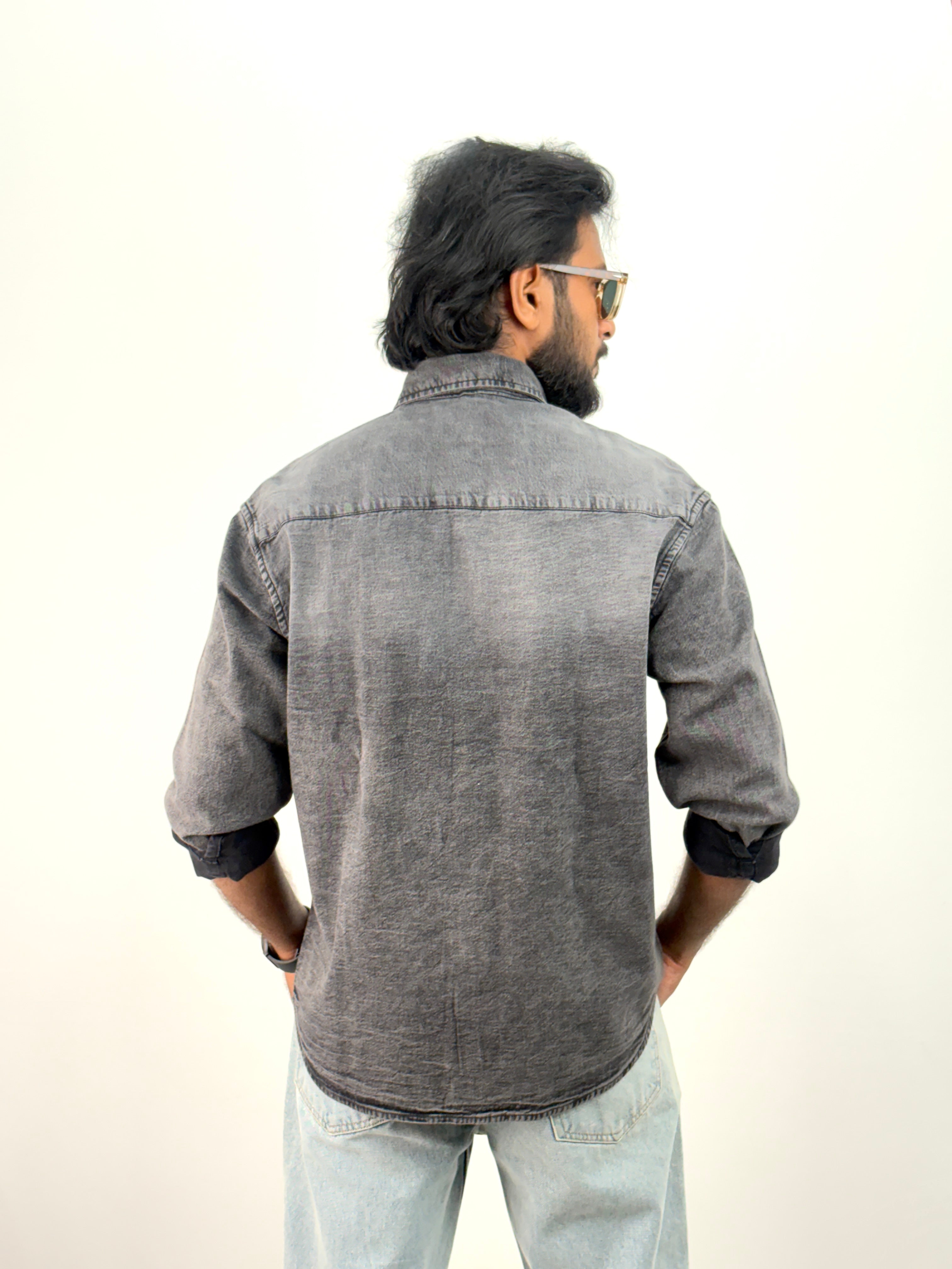 Grey Denim Shirt
