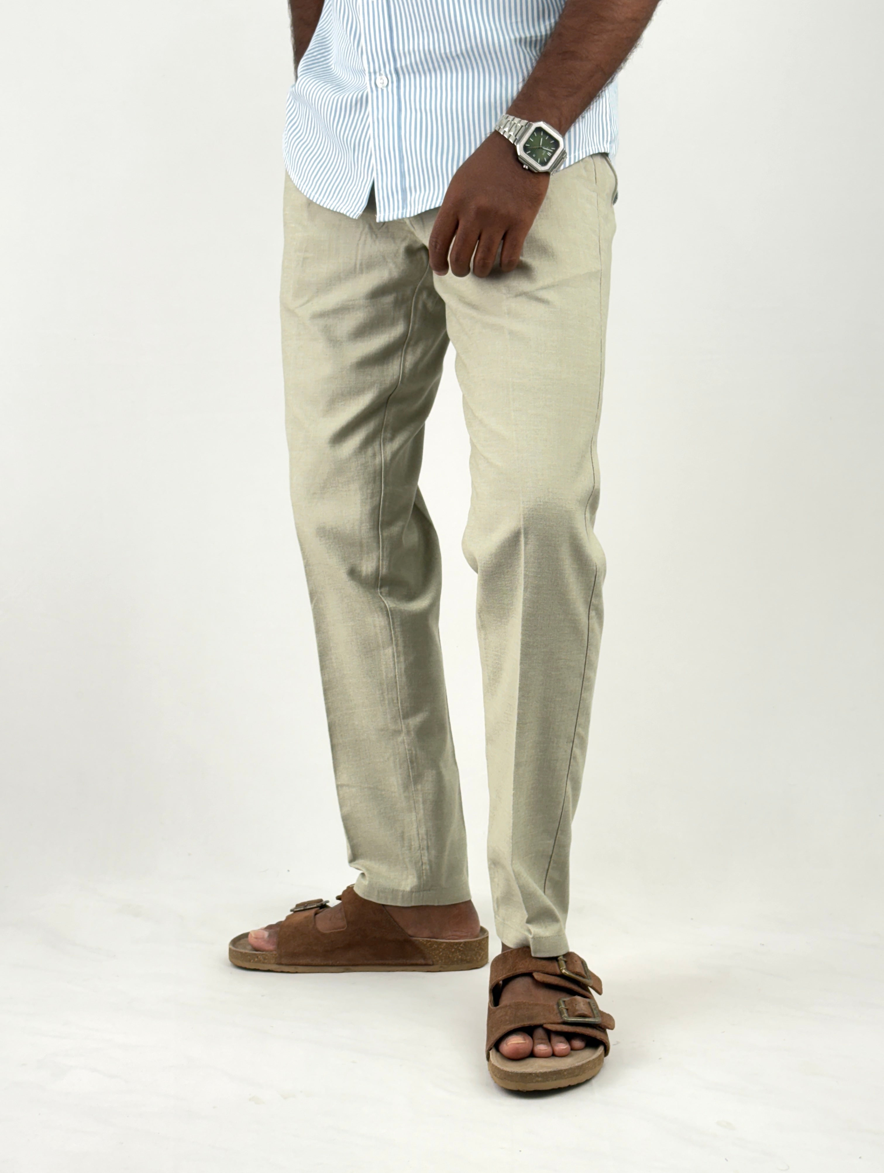 Light Green Linen Pants