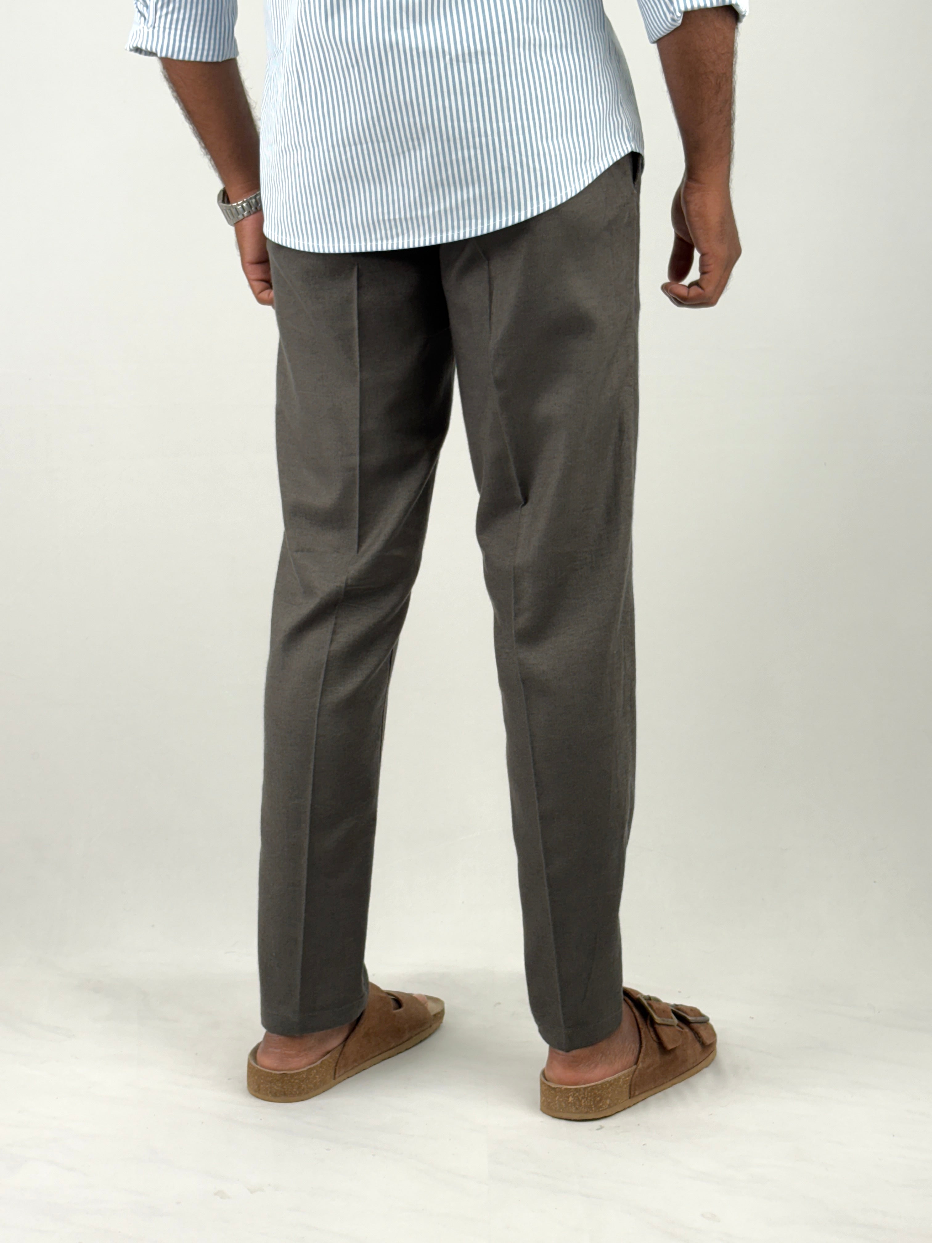 Olive Linen Pants