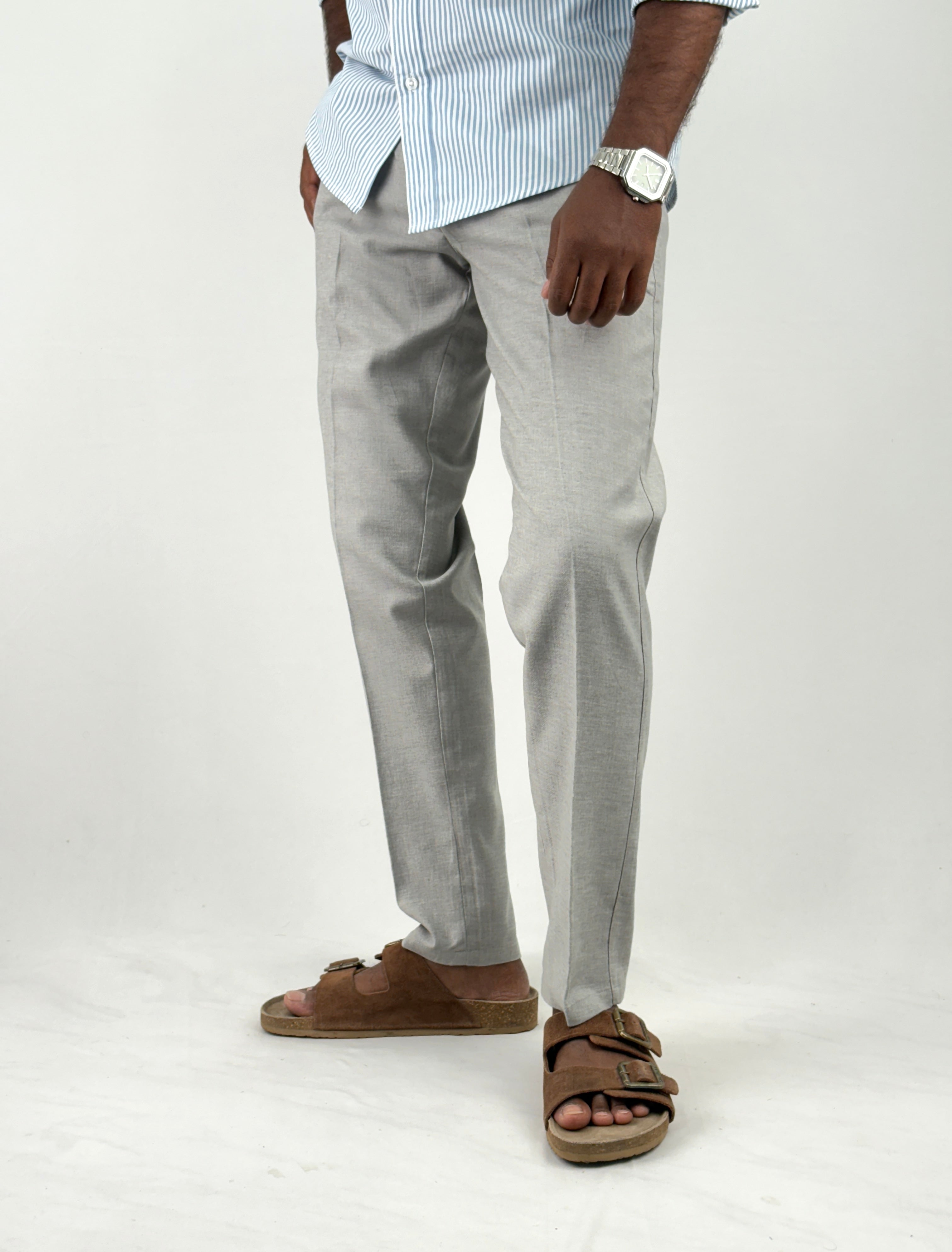 Light Grey Linen Pants