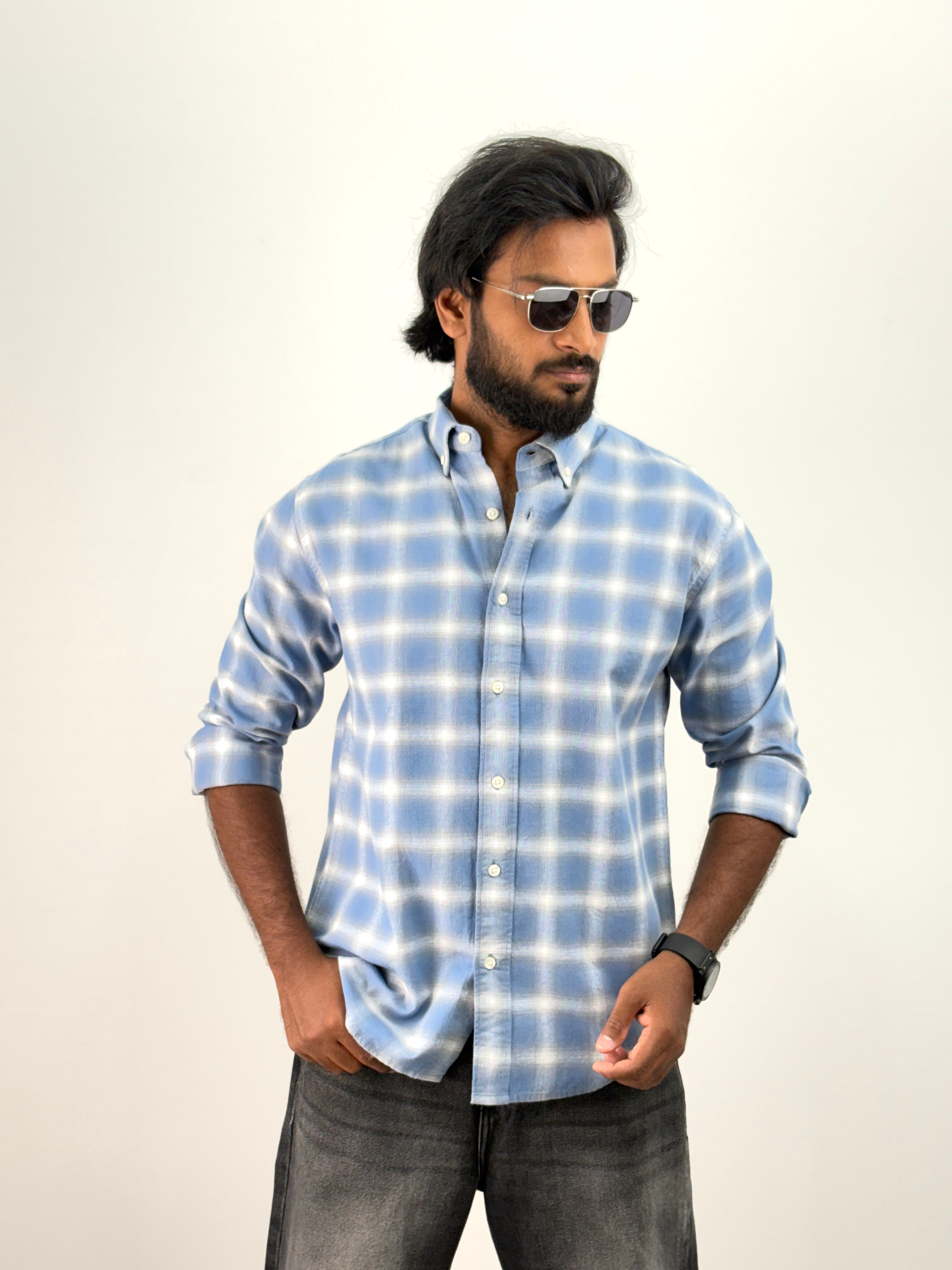 Blue Flannel Shirt