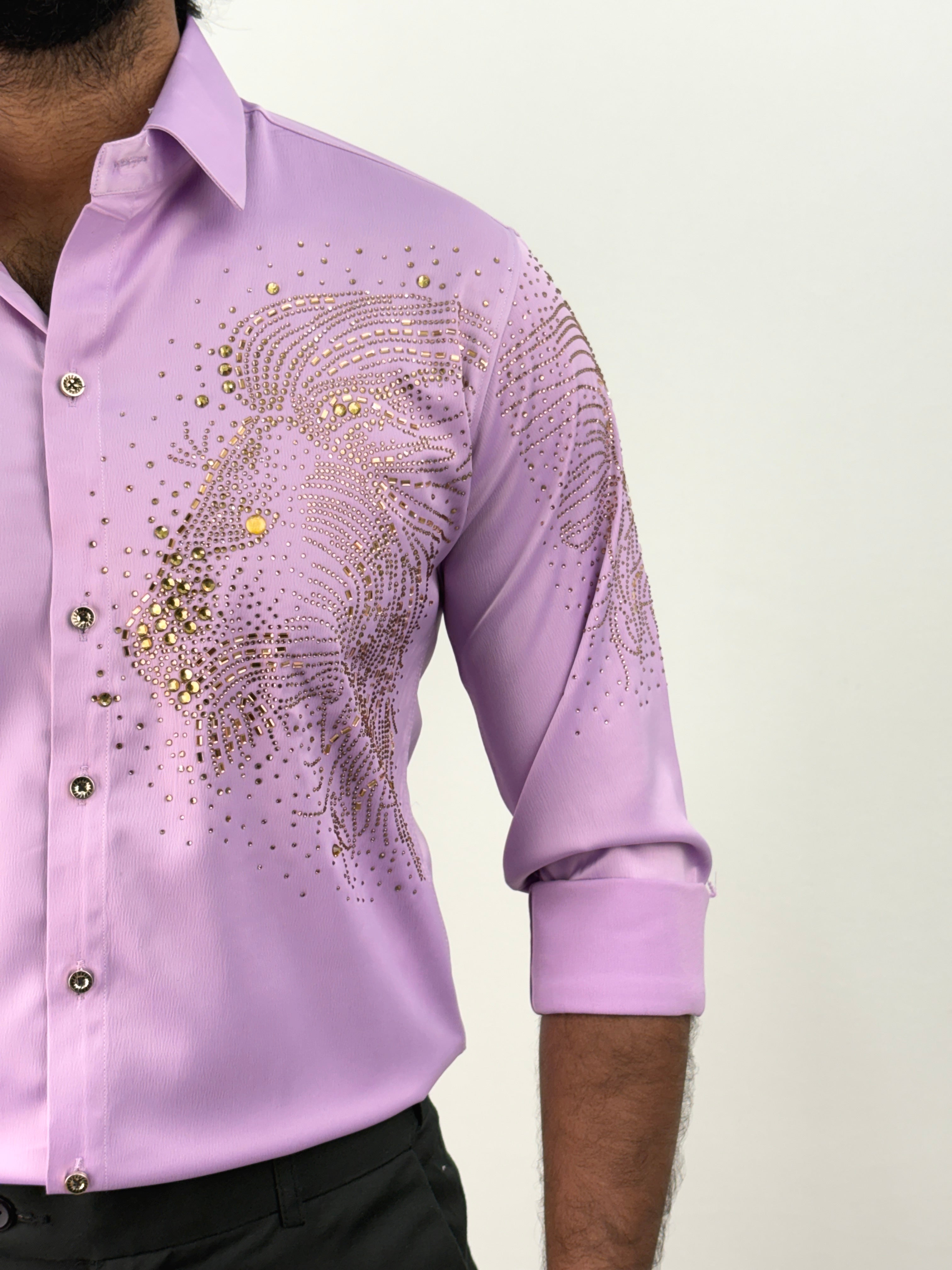 Pink Designer Stone Shirt