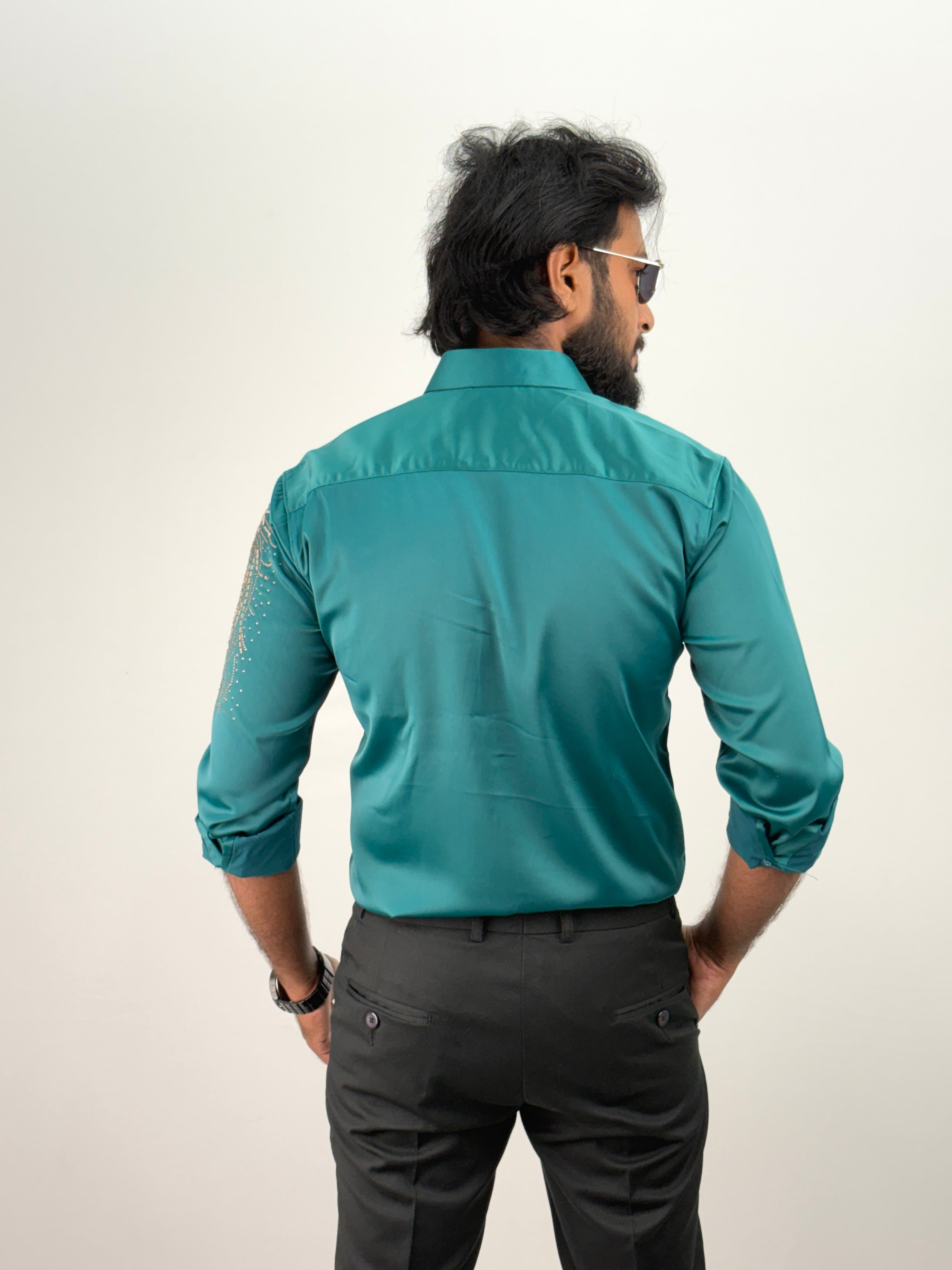 Peacock Designer Stone Shirt