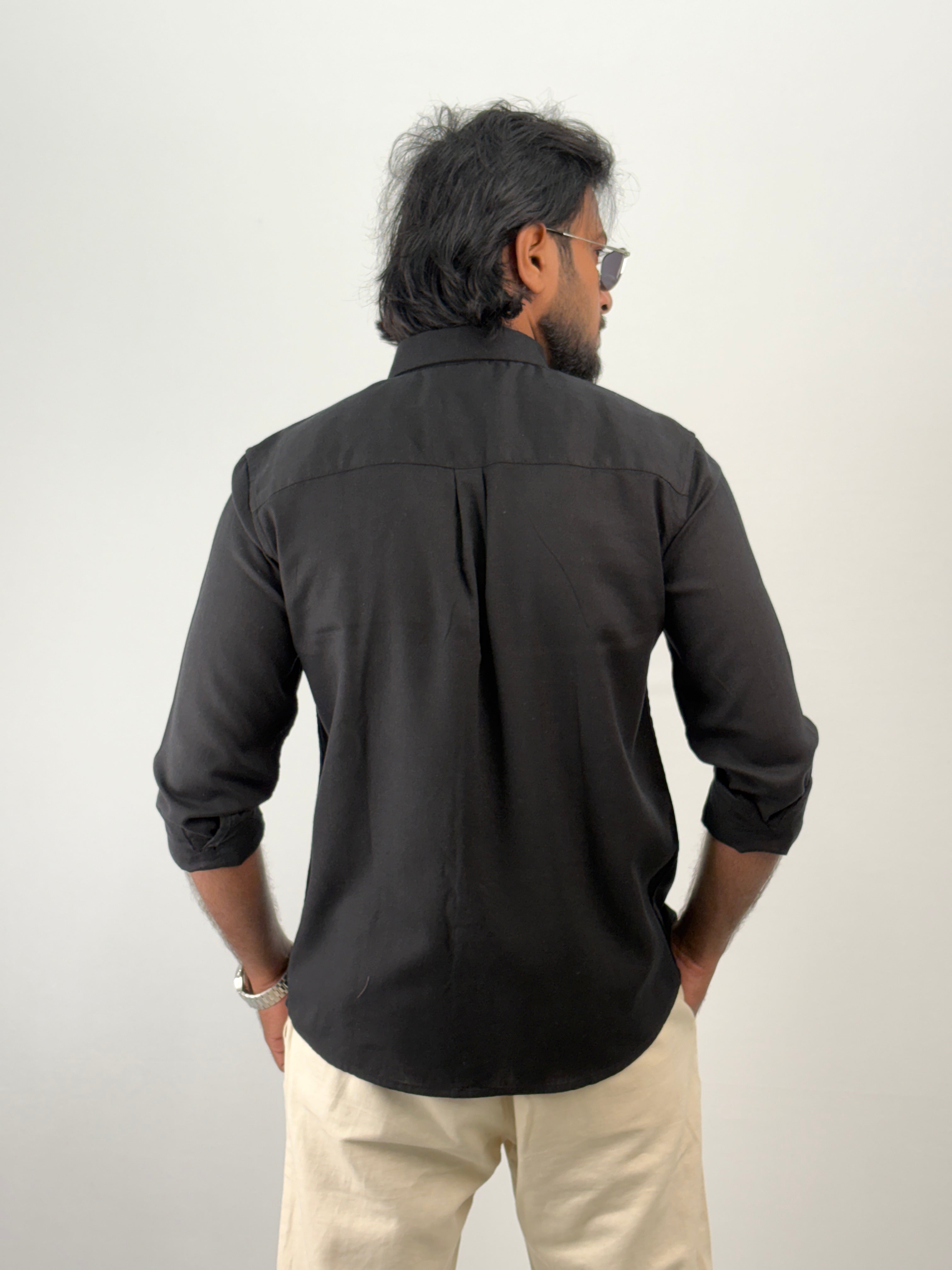 Black Linen Shirt